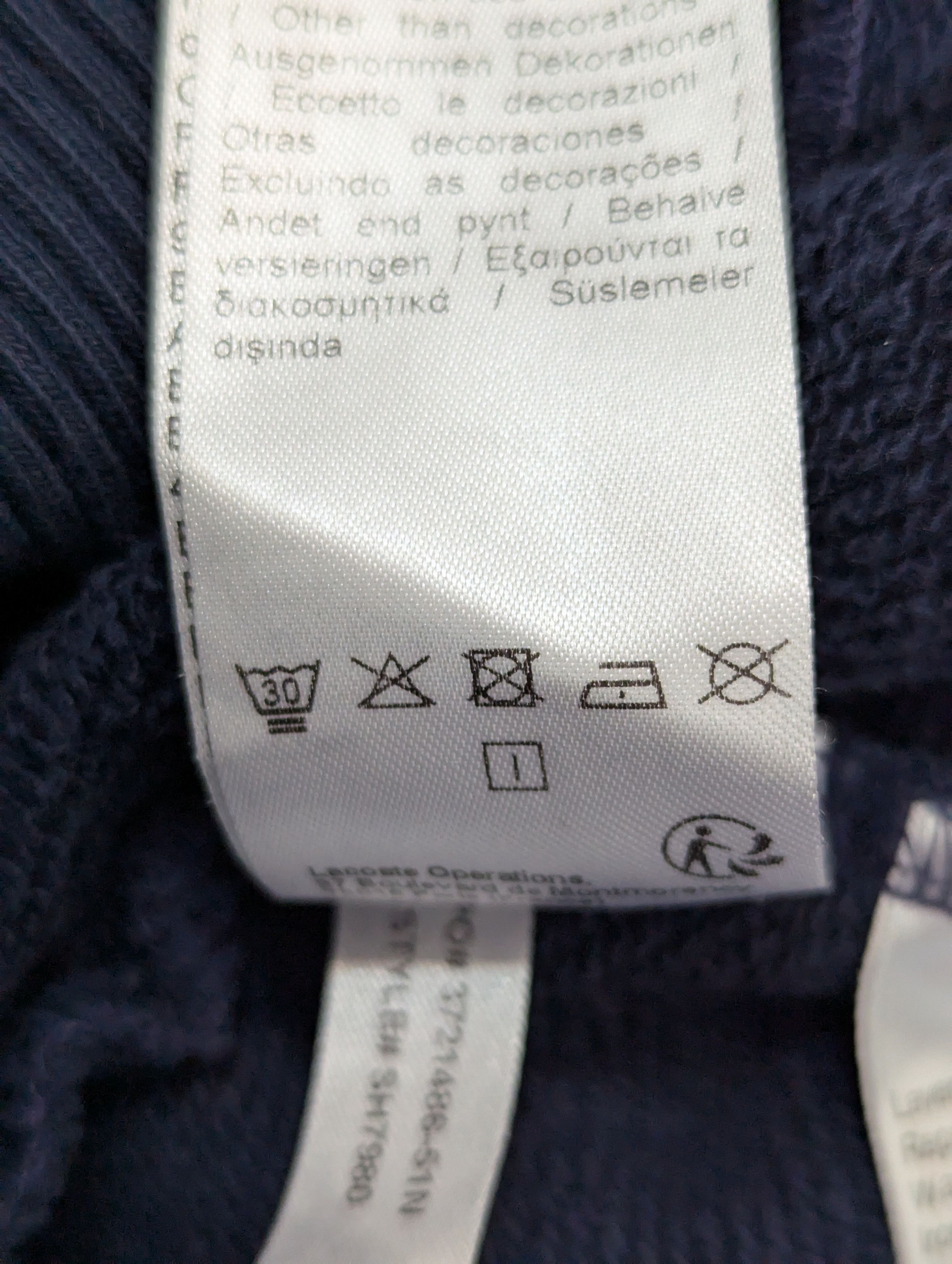 Lacoste LACOSTE Sweatshirt Jumper Made in France Size US M / EU 48-50 / 2 - 8 Thumbnail