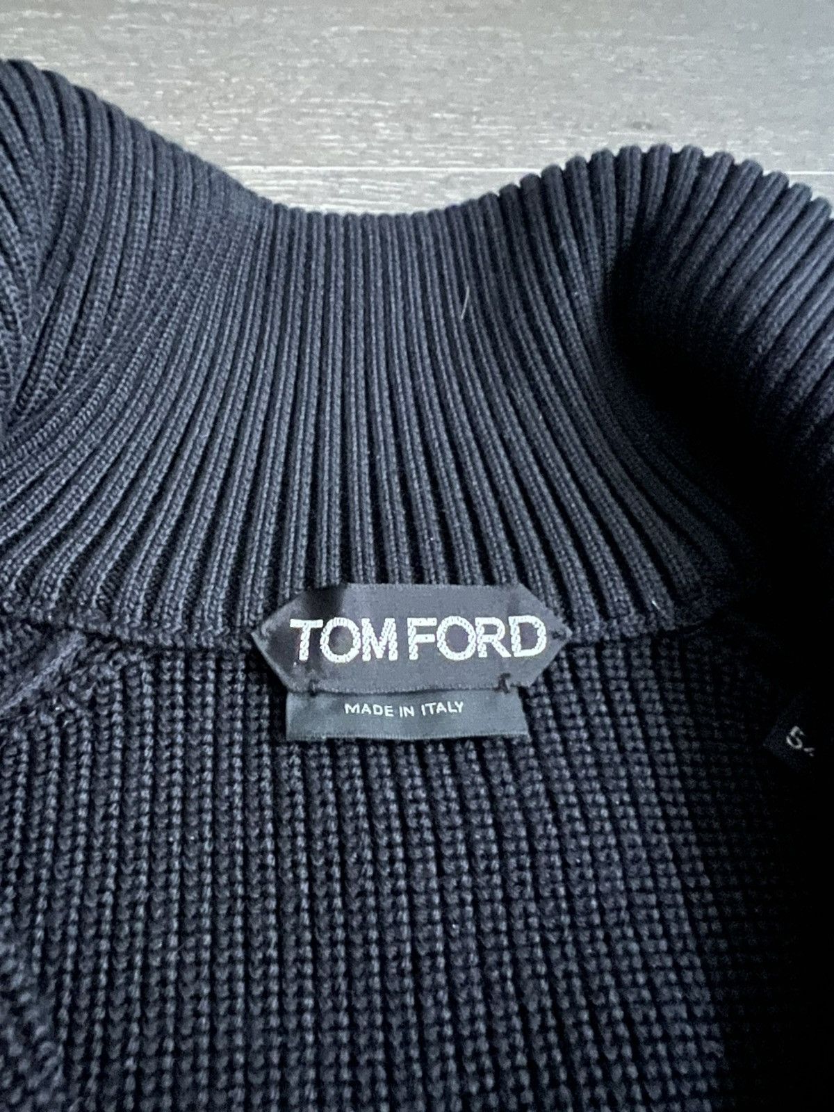 Tom Ford Half Zip Sweater Silk Wool IT 54 Size US L / EU 52-54 / 3 - 4 Thumbnail