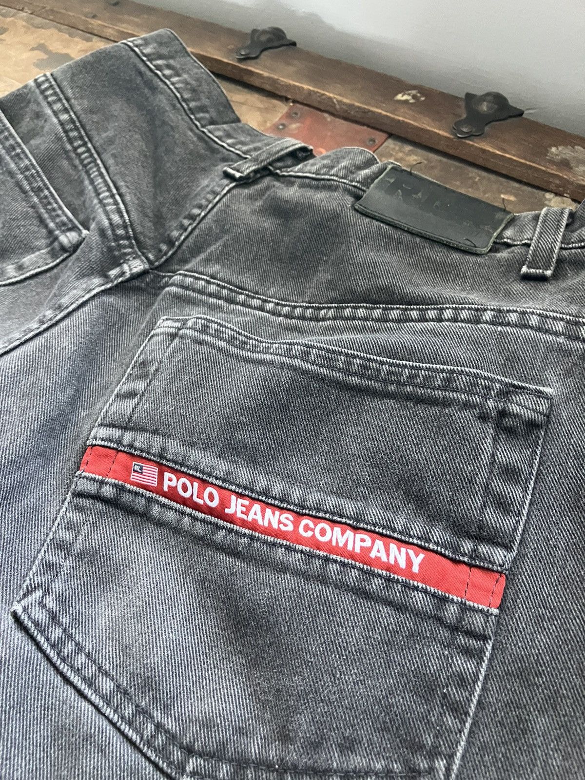Polo Ralph Lauren vintage Black Polo Jeans sz 31/30 Size US 31 - 1 Thumbnail