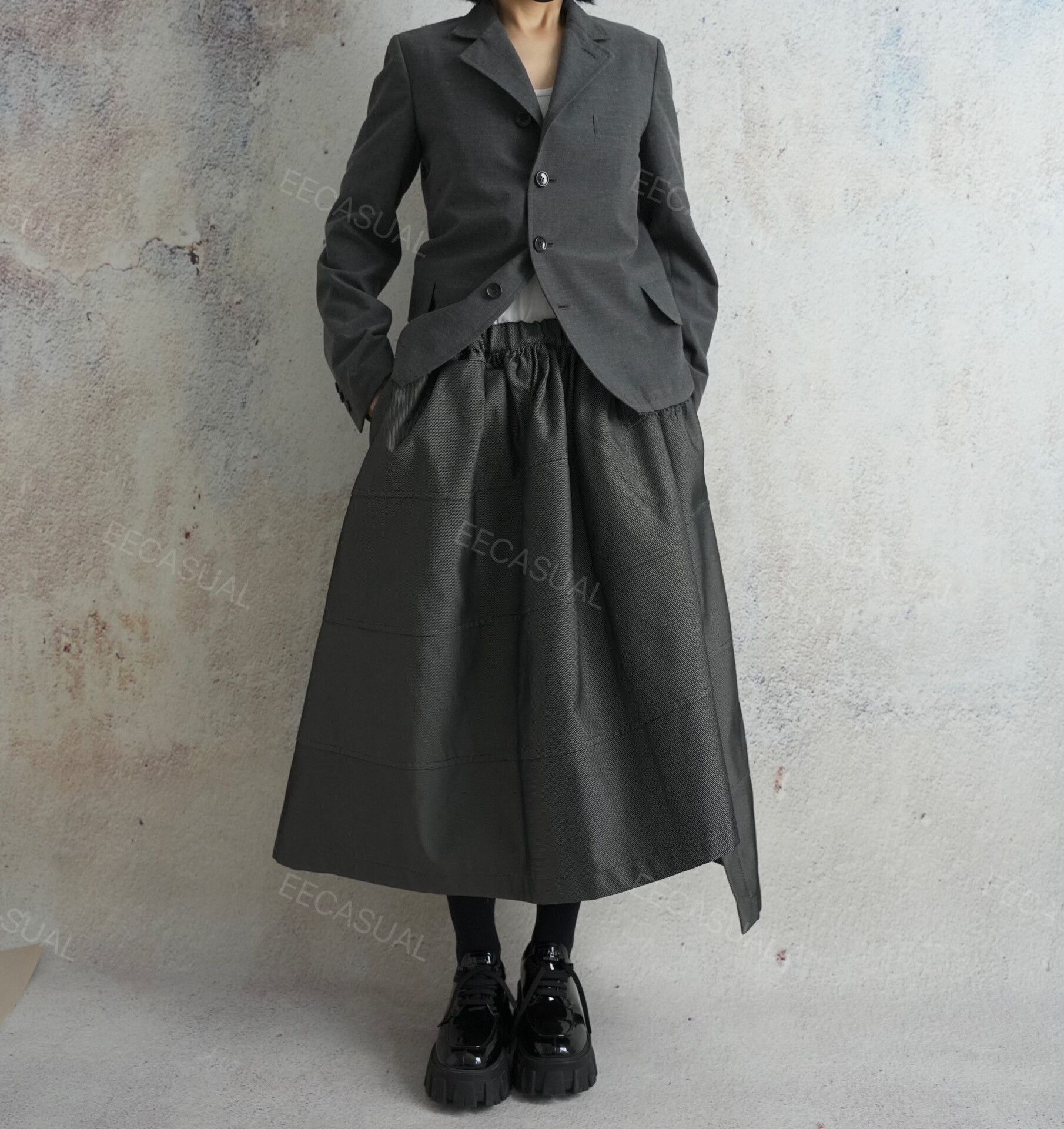 Comme des Garcons CDG Rei Kawakubo Gray Fringe Blazer Size XS / US 0-2 / IT 36-38 - 1 Thumbnail