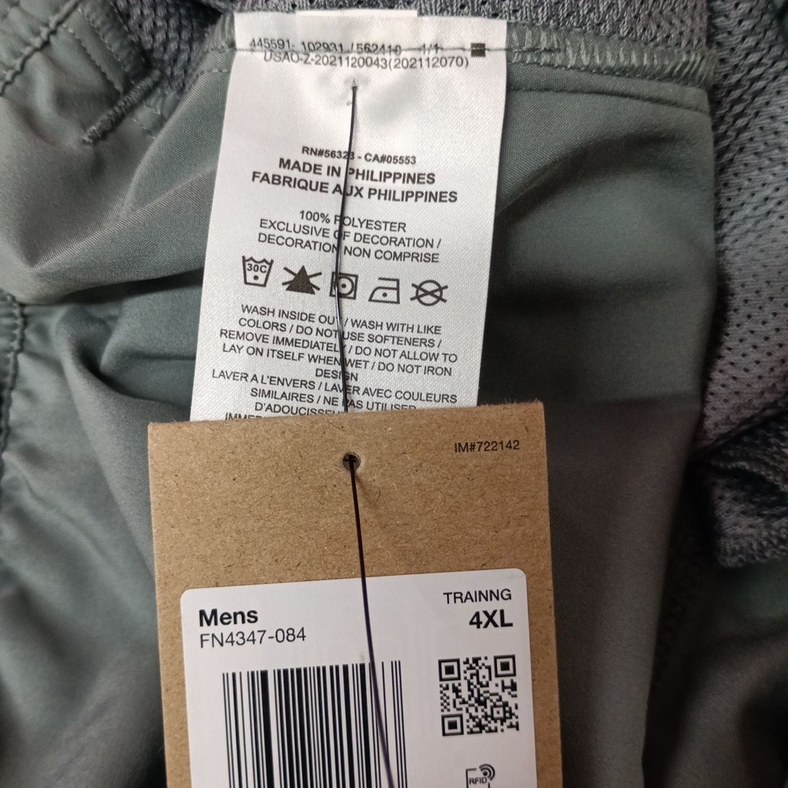 Nike Men's Nike Dri-Fit Unlined Versatile Shorts 5" Size 4XL Gray Size US 44 / EU 60 - 4 Thumbnail