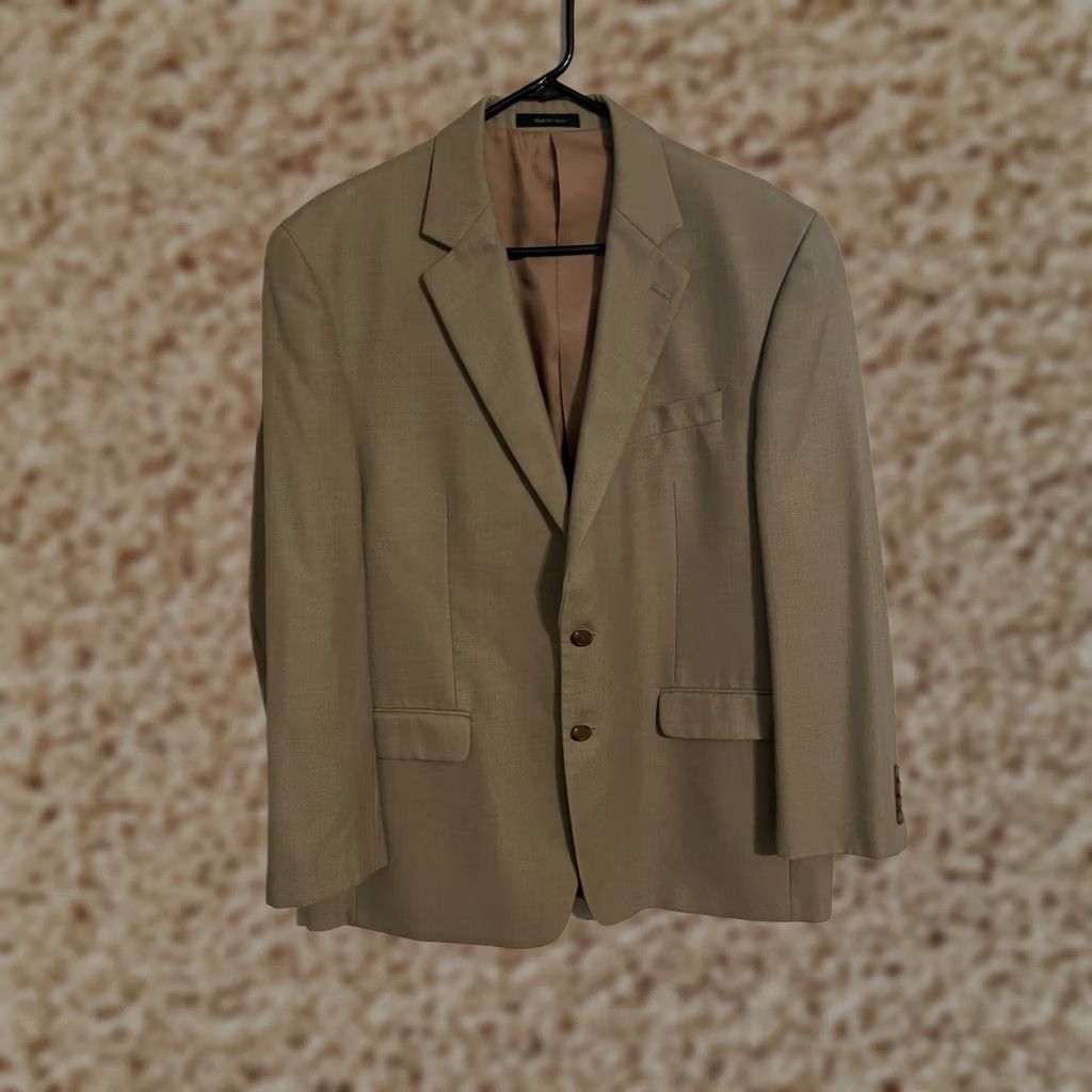 Ralph Lauren Lauren Ralph Lauren LRL Beige Tan Blazer Suit Jacket Coat Men's 44R Size 44R - 1 Thumbnail