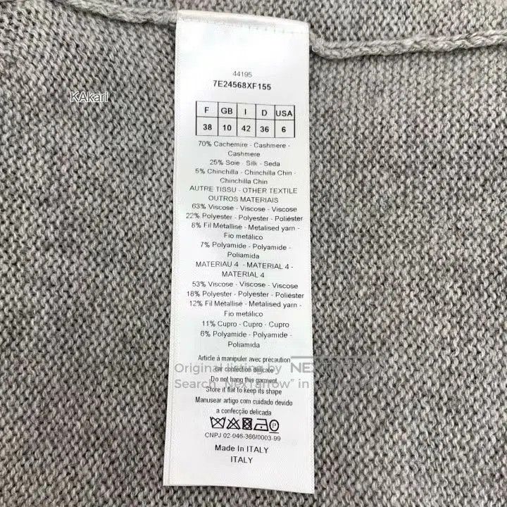Dior Dior Gray Star Moon Embroidery Cashmere Sweater. Size US M / EU 48-50 / 2 - 7 Thumbnail
