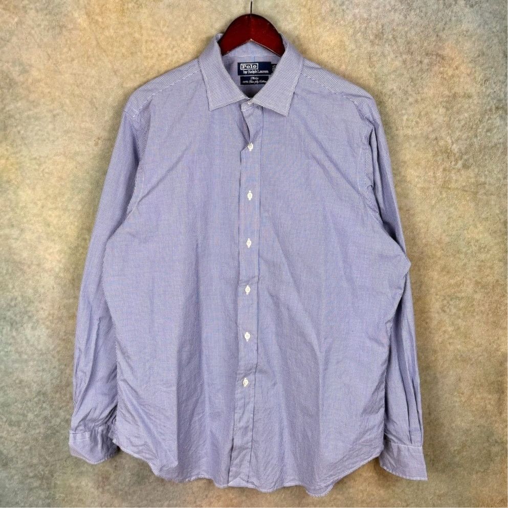 Polo Ralph Lauren × Vintage VTG Polo Ralph Lauren Philip Shirt Mens Sz 16.5-35 90s Size US XL / EU 56 / 4 - 1 Thumbnail