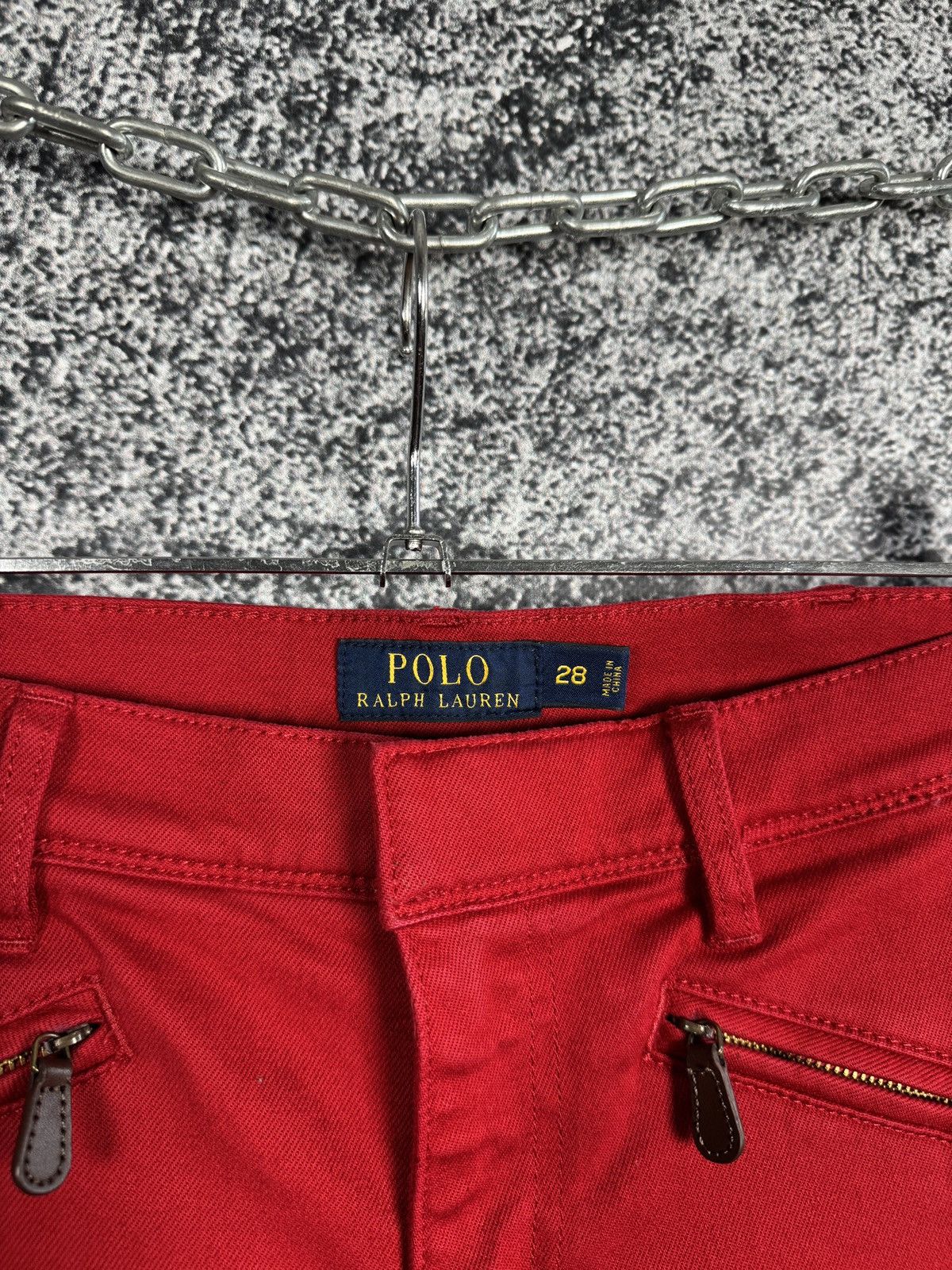 Polo Ralph Lauren × Ralph Lauren Polo Ralph Lauren Skinny Denim Red Pants Whitlyn Jod Size 28 Size 28" / US 6 / IT 42 - 8 Thumbnail