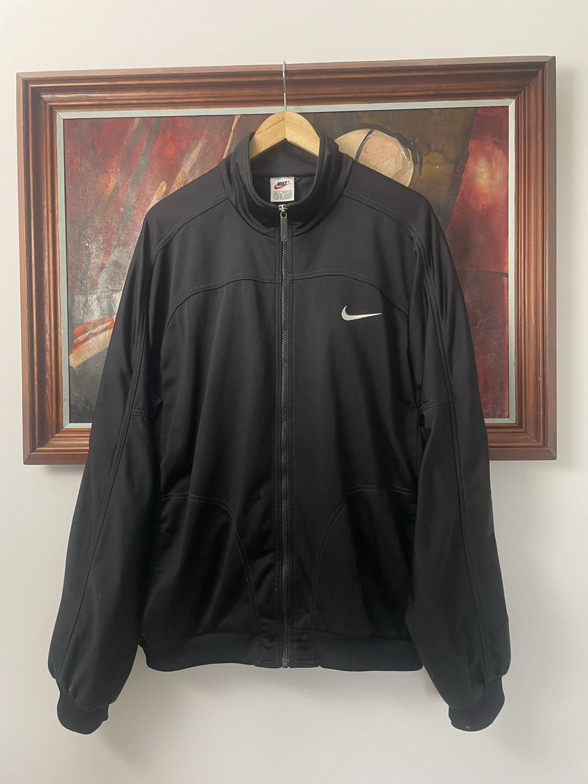 Nike Nike Vintage Jacket Track Big Back Swoosh 90s Streetwear Size US L / EU 52-54 / 3 - 1 Thumbnail