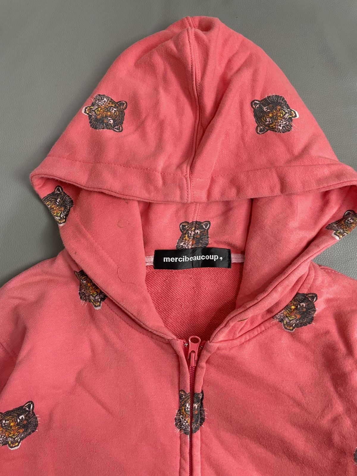 mercibeaucoup Mercibeaucoup Big Tiger Printed Hoodie by issey miyake Size US S / EU 44-46 / 1 - 4 Thumbnail