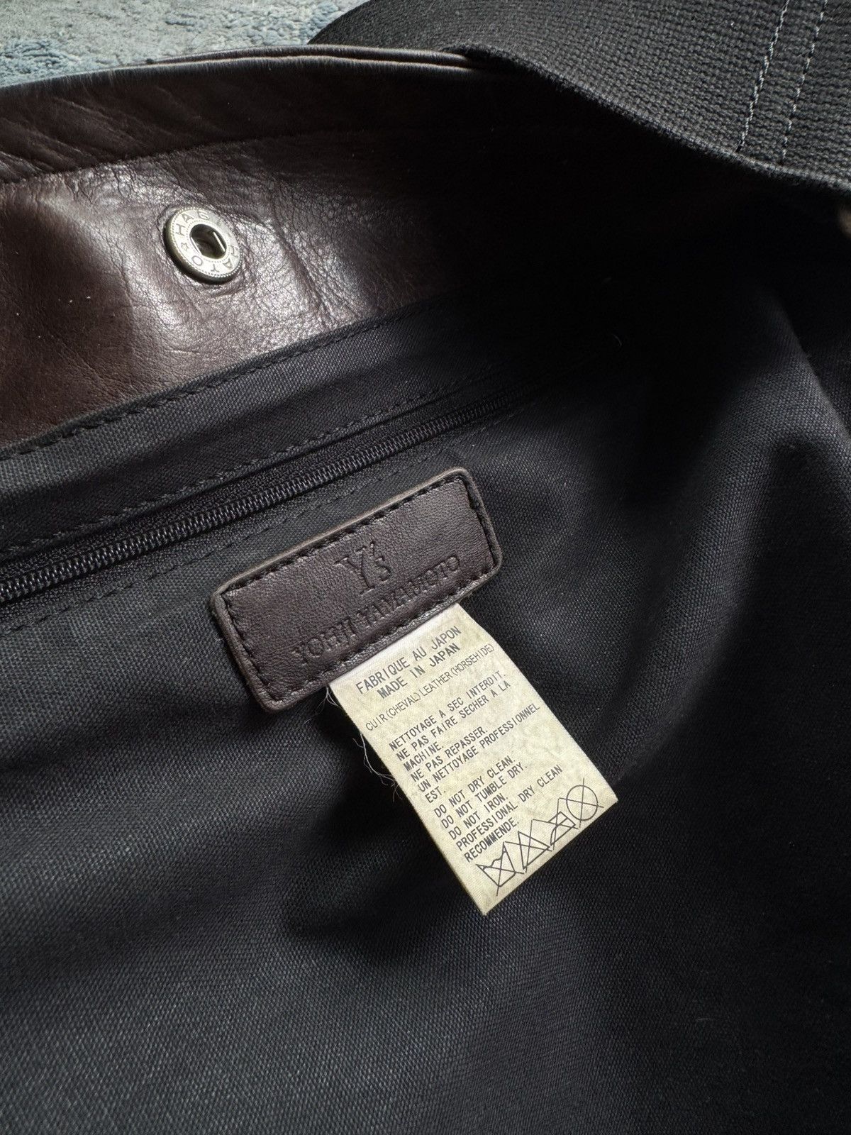 Yohji Yamamoto Yohji Yamamoto Vintage Leather Shoulder Bag Size ONE SIZE - 12 Thumbnail