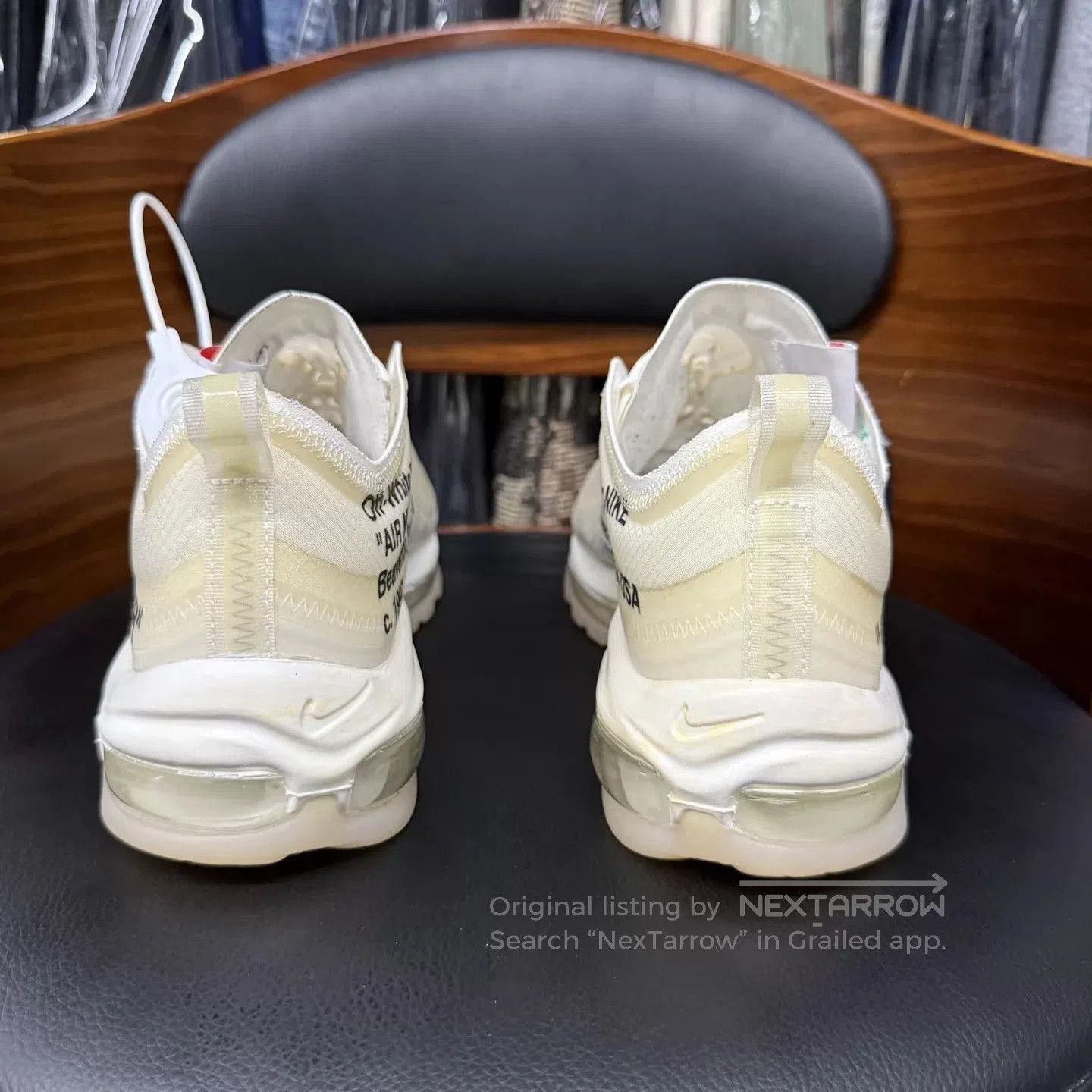 Off-White White Low-Top Sneakers with Air Cushioning. Size US 9 / EU 42 - 3 Thumbnail