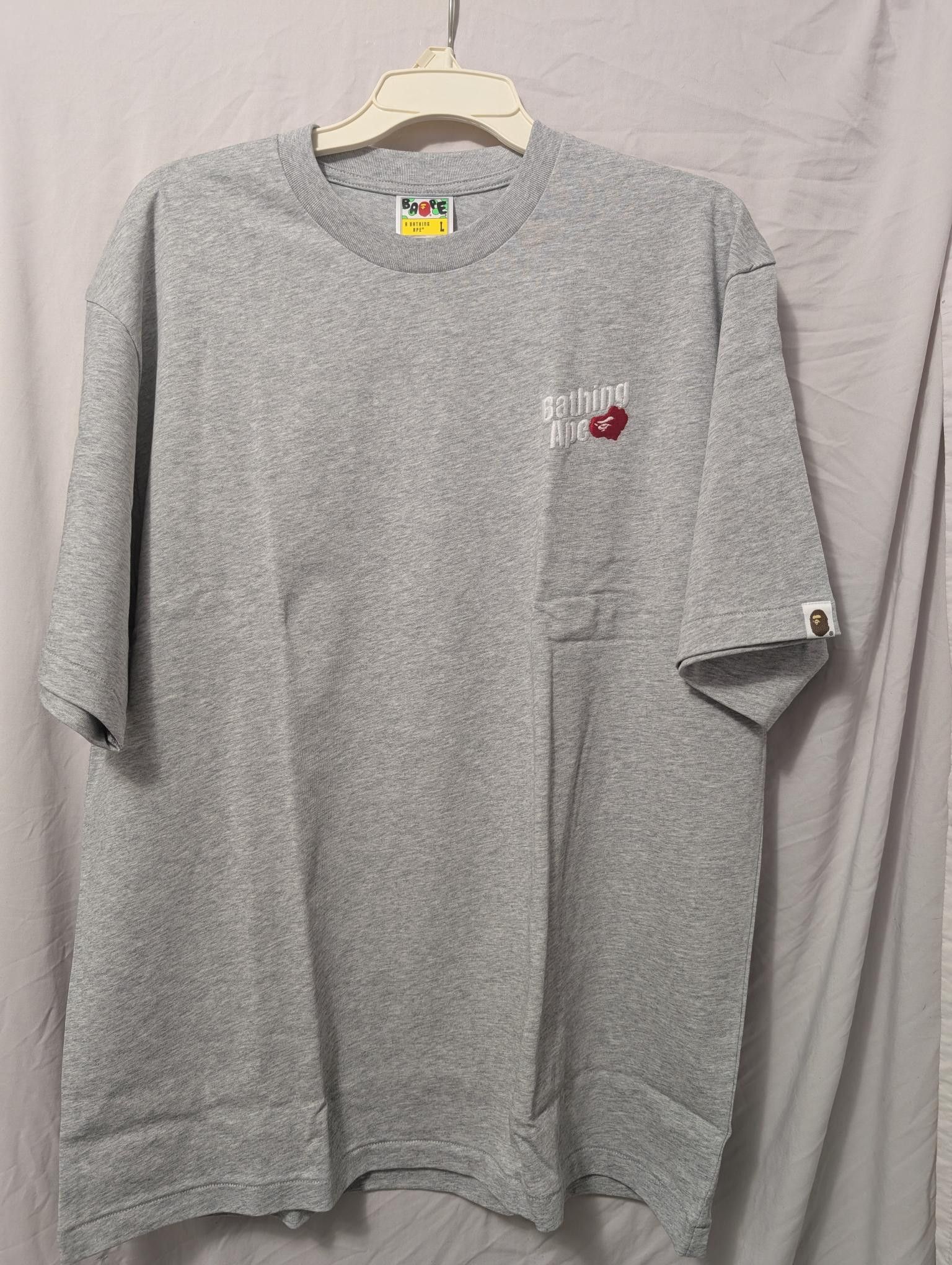 Bape *New with Tags* BAPE Ape Head Logo Heather Gray Tee Size US L / EU 52-54 / 3 - 1 Thumbnail