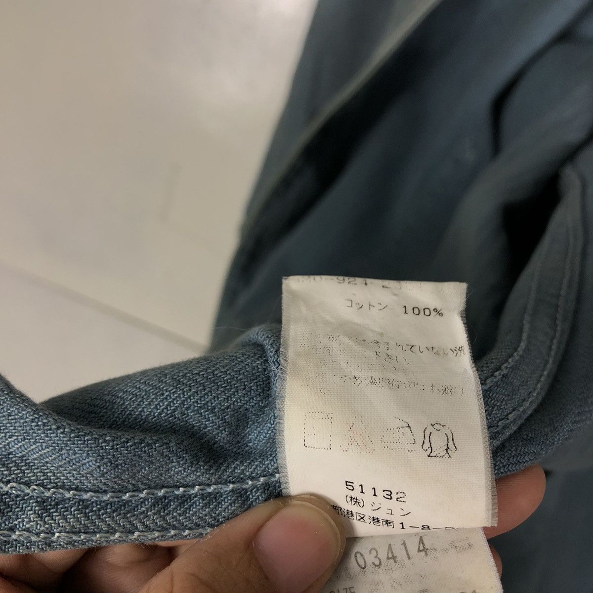 Japanese Brand 🔥Vtg Long Jacket Denim Union Made Lee USA Size US M / EU 48-50 / 2 - 17 Thumbnail