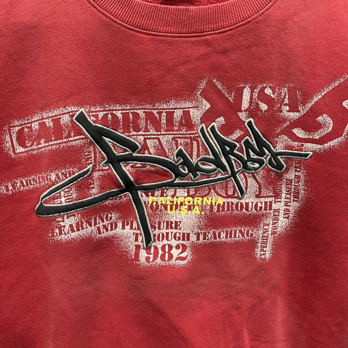 Vintage Bad Boy California USA Crewneck Sweatshirt – Red (L) Size US L / EU 52-54 / 3 - 3 Thumbnail