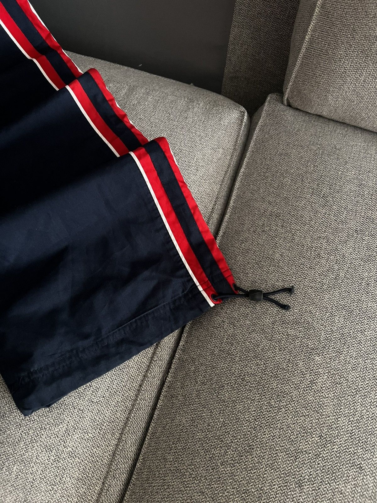 Nike Vintage Nike Y2K Baggy Track Pants Navy Red Size US 34 / EU 50 - 6 Thumbnail