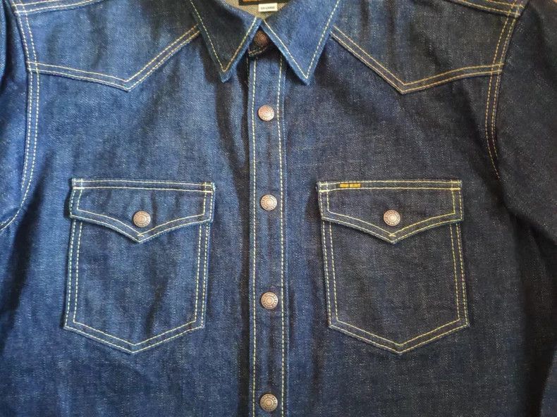 Iron Heart Iron Heart Heavy 18oz denim workwear shirt Size US XXL / EU 58 / 5 - 3 Thumbnail