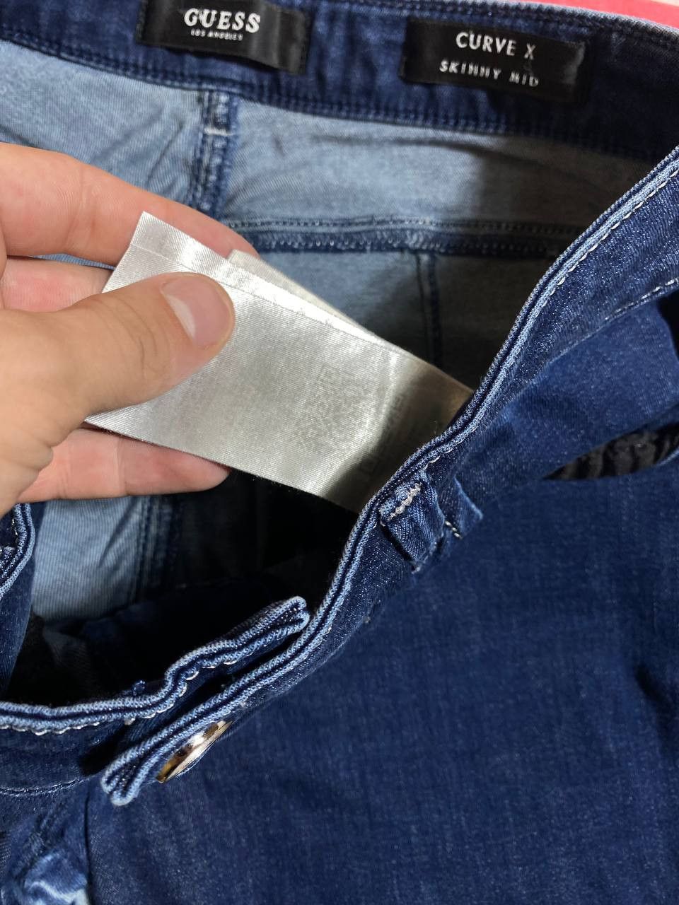 Guess × Vintage Guess Vintage Denim Pants Blue Jeans 90s SKINNY MID Size US 34 / EU 50 - 20 Thumbnail