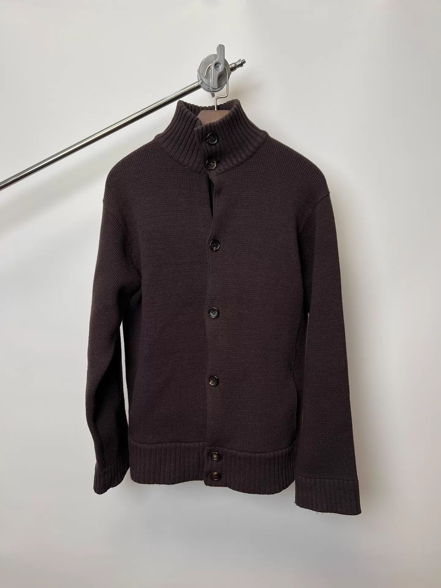 Yohji Yamamoto Yohji Yamamoto YS Man Wool-Blend Knit Cardigan Size US L / EU 52-54 / 3 - 5 Thumbnail