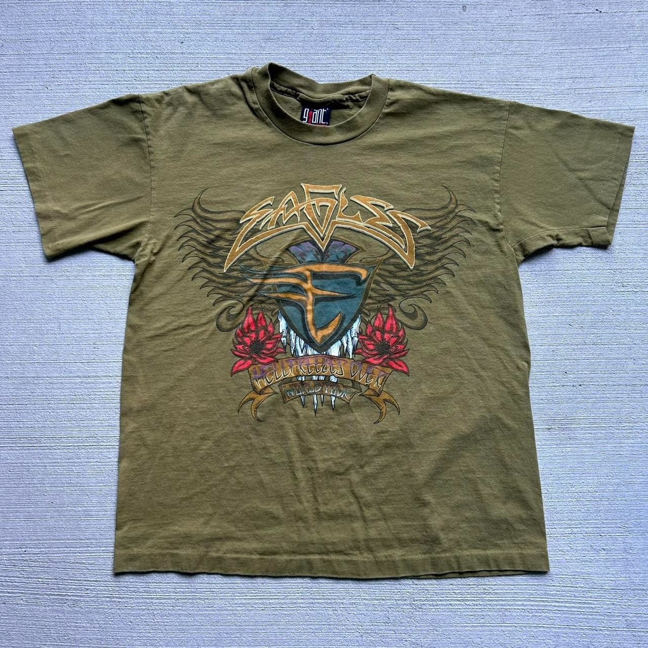 image of Band Tees x Vintage 1995 Eagles Hell Freezes Over Tour T Shirt in Green, Men's (Size Large)