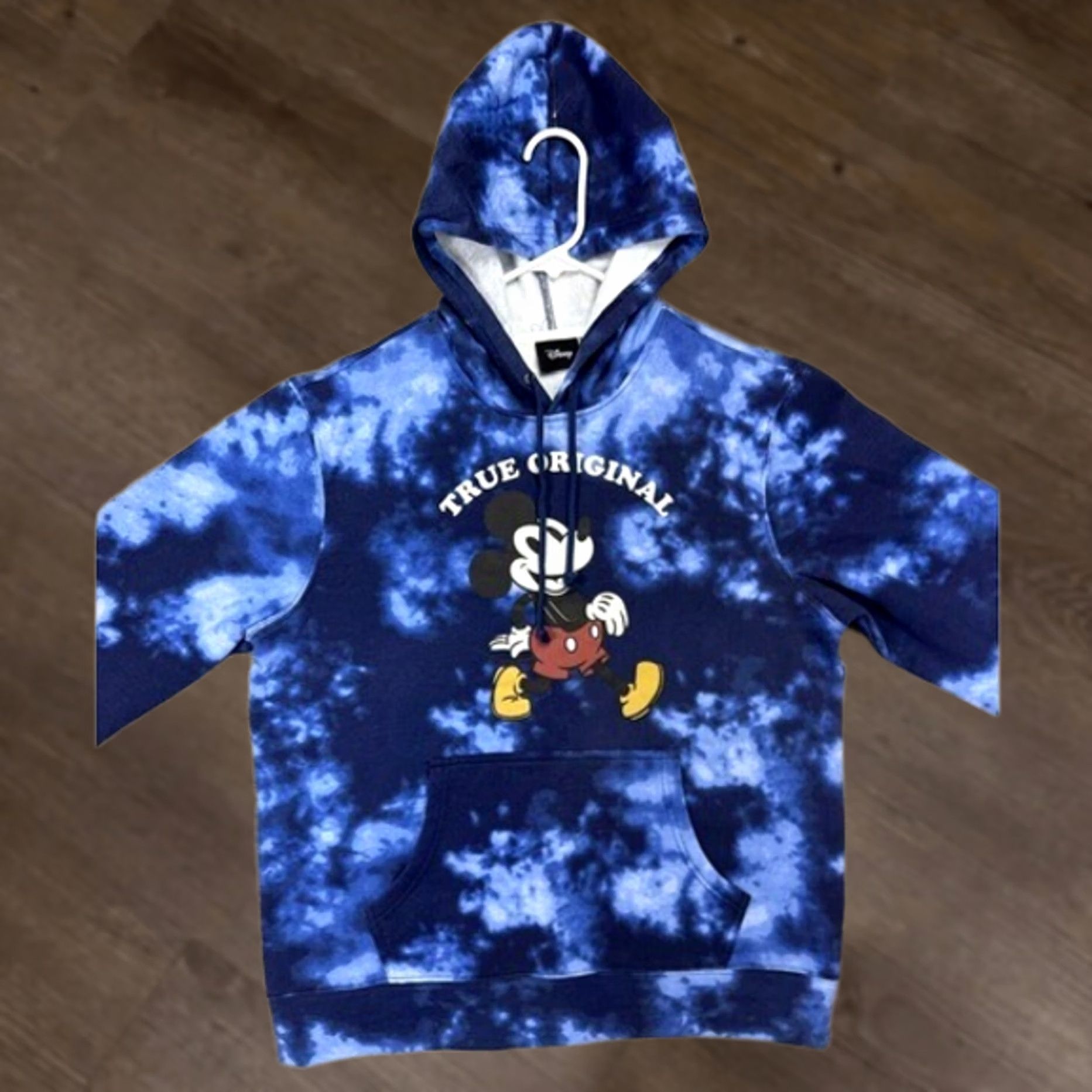 Disney Disney Mickey Mouse Hoodie Sweatshirt Tie-Dye Blue Unisex Large Pullover Sweatshirt Hoodie Size US L / EU 52-54 / 3 - 1 Thumbnail