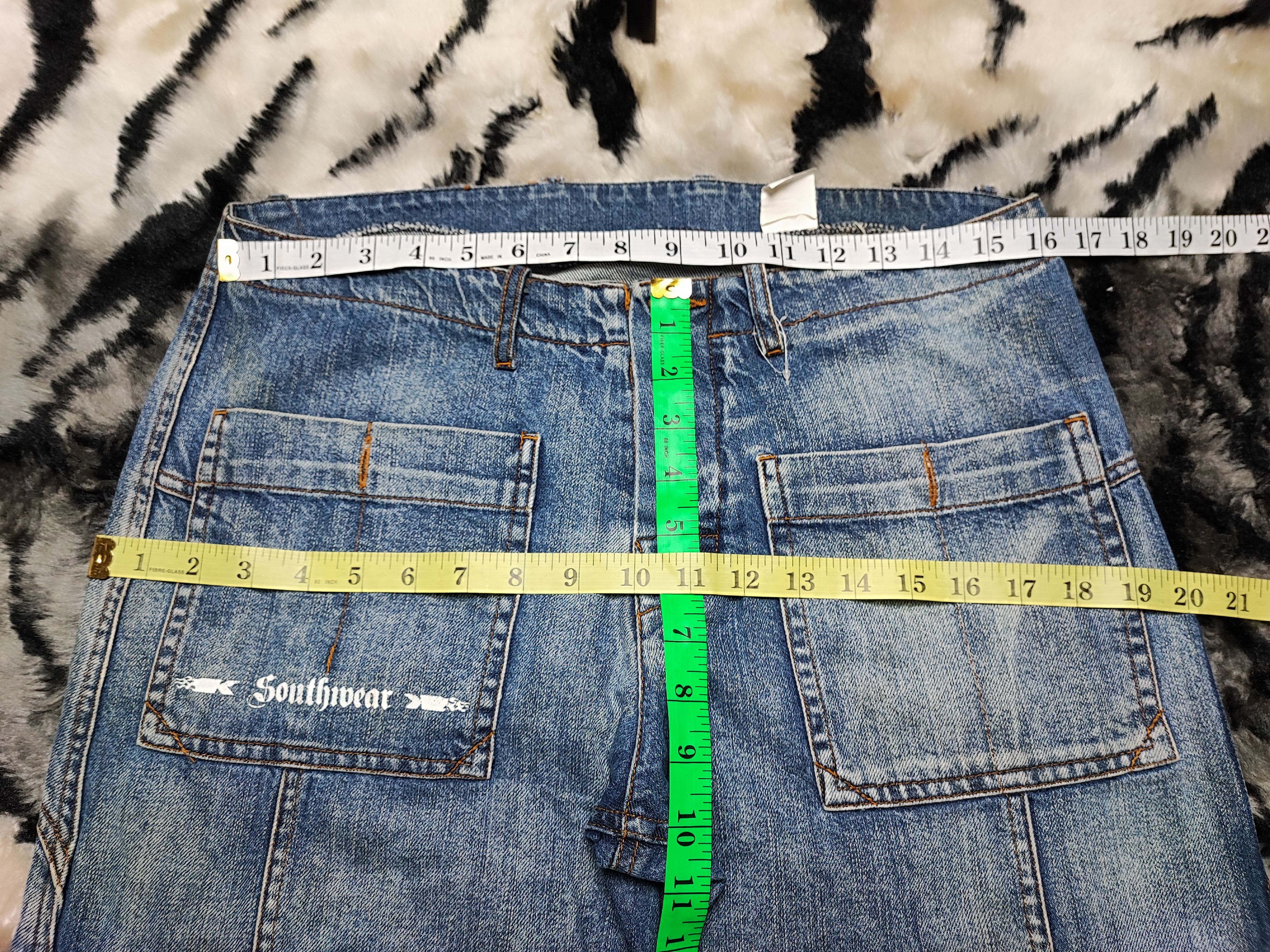 Japanese Brand Skull Denim Bakers Pants Cargo Size US 32 / EU 48 - 7 Thumbnail