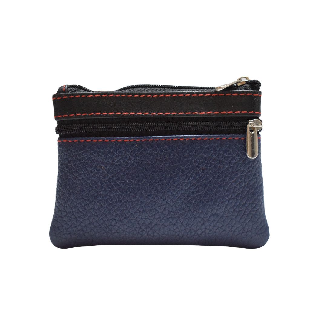 Handmade Leather coin purse credit card wallet with key chain holder Size ONE SIZE - 2 Thumbnail