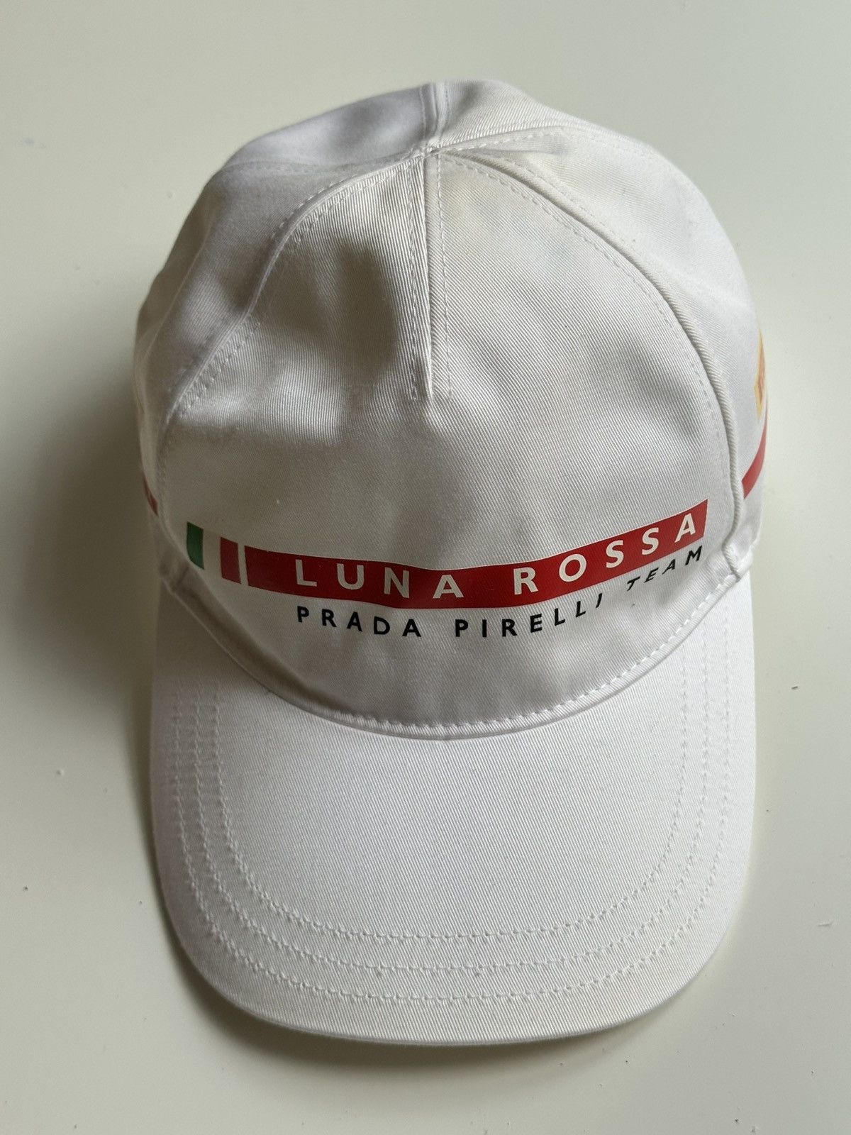 Prada Prada Luna Rossa Vintage Rare 00s Luxury Red Tab Cap Size ONE SIZE - 1 Thumbnail