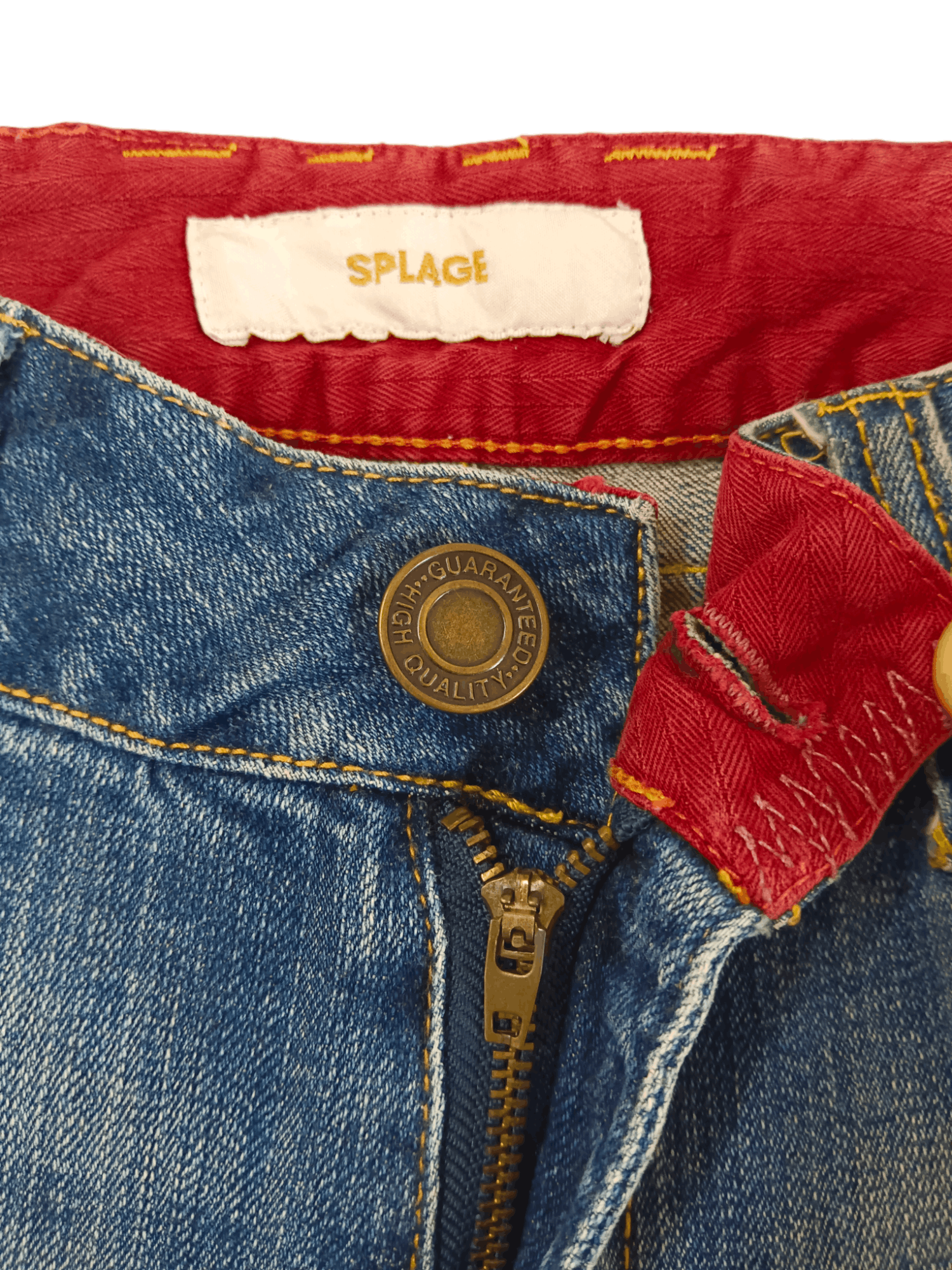 Le Grande Bleu (L.G.B.) FYE🔥SPLAGE Seditionaries Super Flare Punk Jeans Size US 30 / EU 46 - 11 Thumbnail
