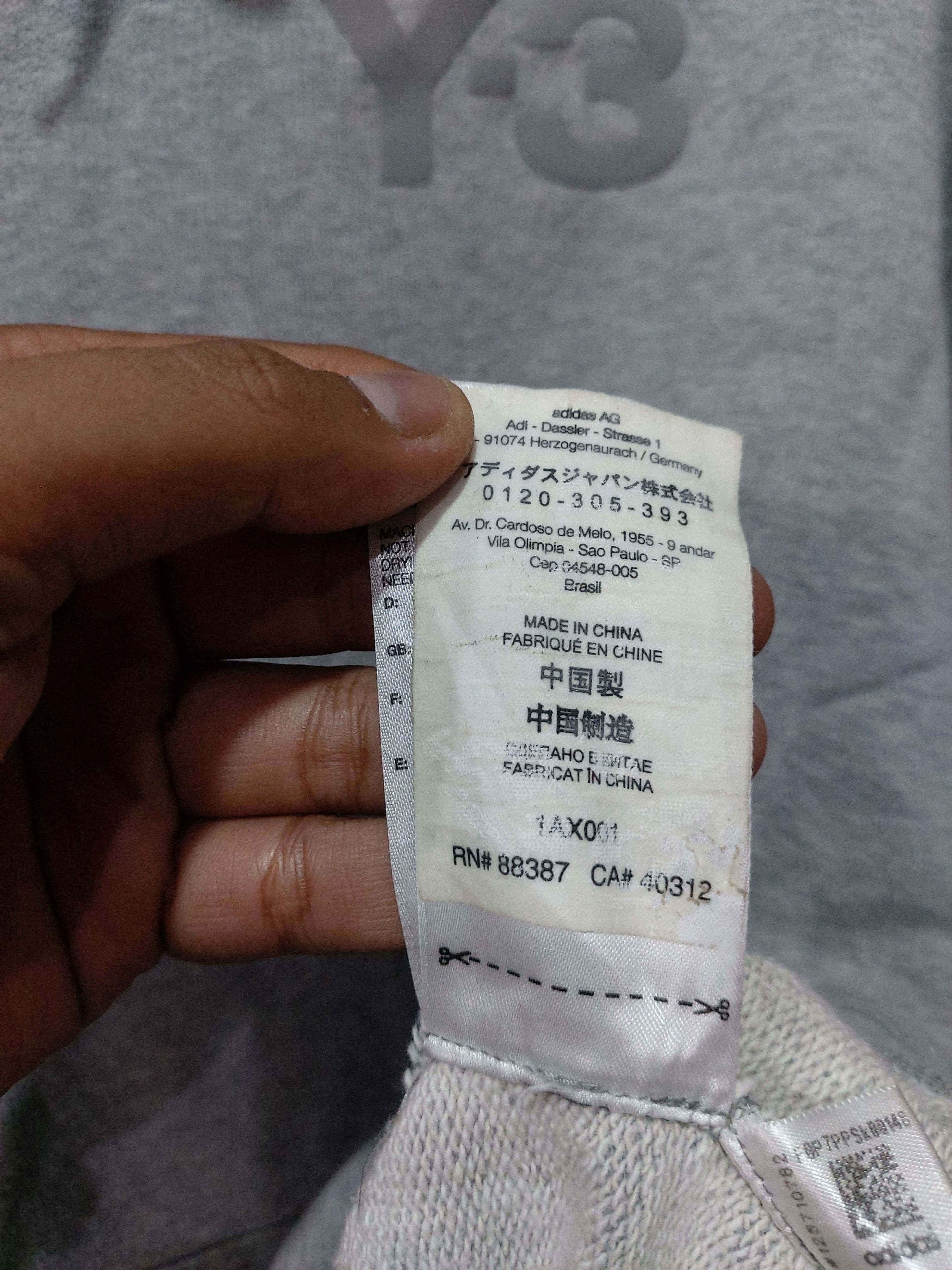 Adidas × Y-3 YOHJI YAMAMOTO X ADIDAS Y-3 LOGO HOODIE Size US L / EU 52-54 / 3 - 7 Thumbnail