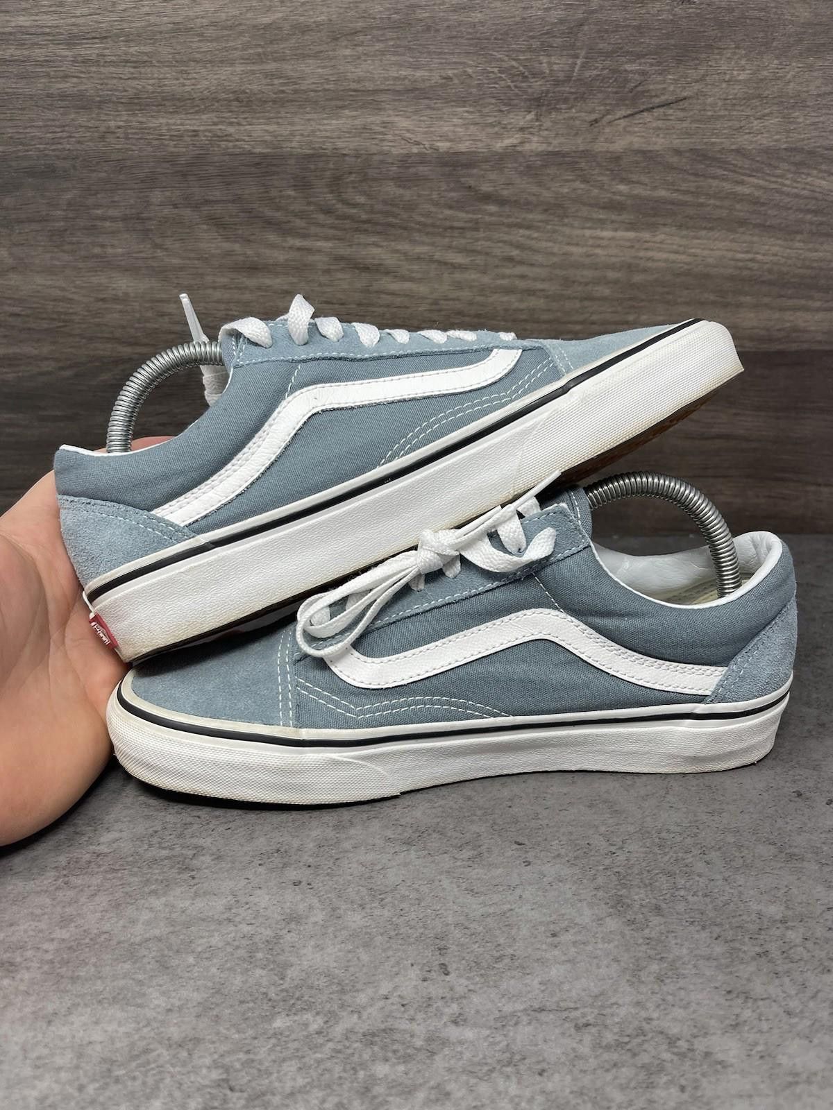 Vans Vans Old Skool Shoes Mens Size 7.5 Blue White Sneakers Size US 7.5 / EU 40-41 - 7 Thumbnail