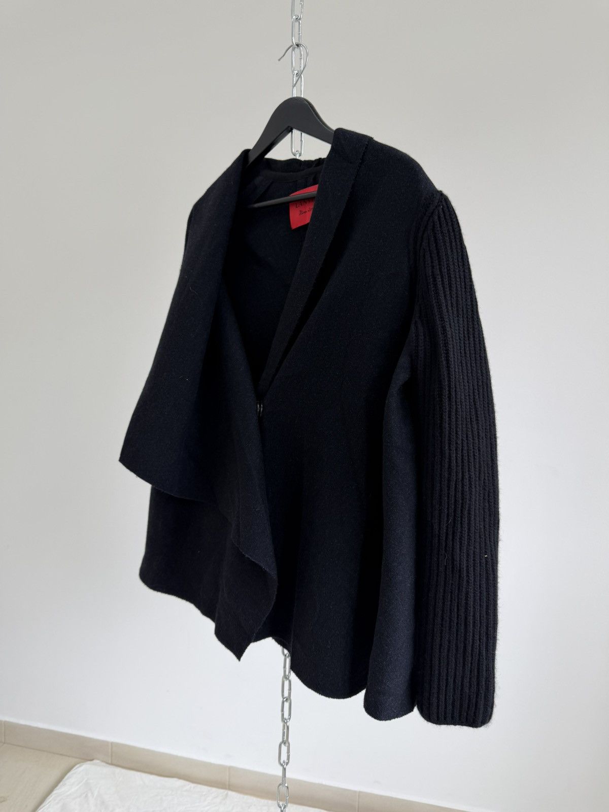 Lanvin Lanvin Hiver 2011 Wool Asymmetric Jacket Made in France Size M / US 6-8 / IT 42-44 - 3 Thumbnail