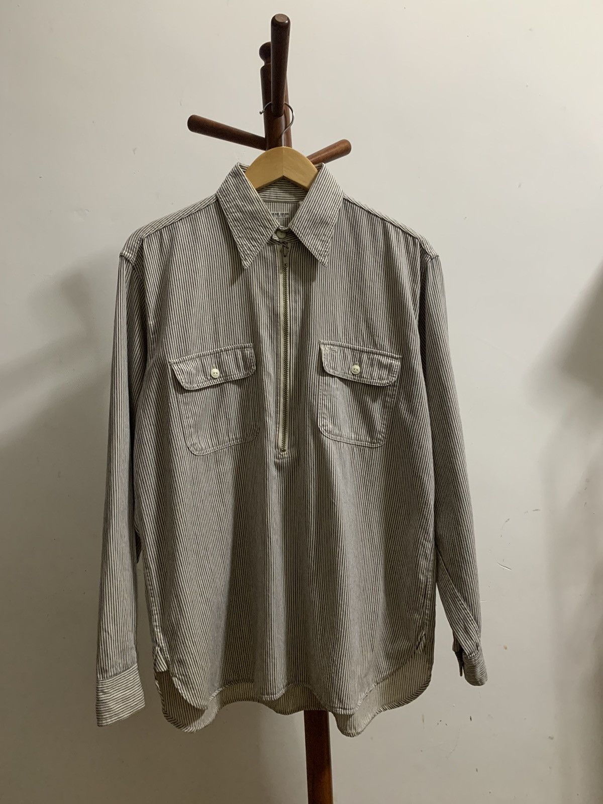 Vintage Sugar Cane Hickory Workshirt Half Zipper Size US M / EU 48-50 / 2 - 1 Thumbnail
