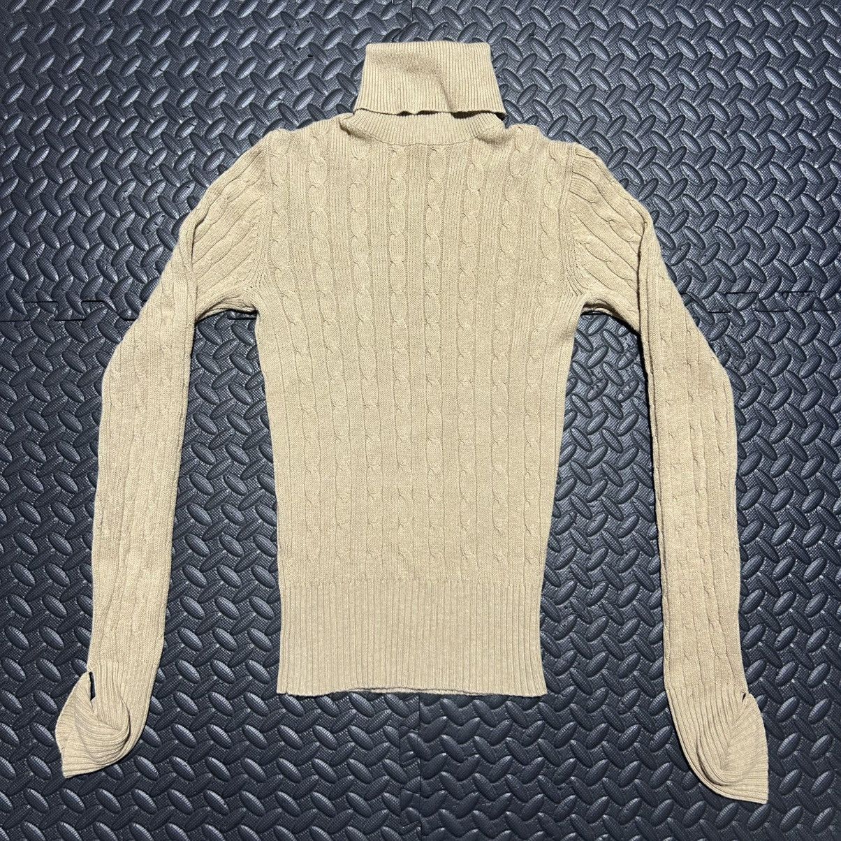 Gap Vintage Gap Stretch Turtleneck Sweater Cable Knit Y2K XS Size XS / US 0-2 / IT 36-38 - 1 Thumbnail