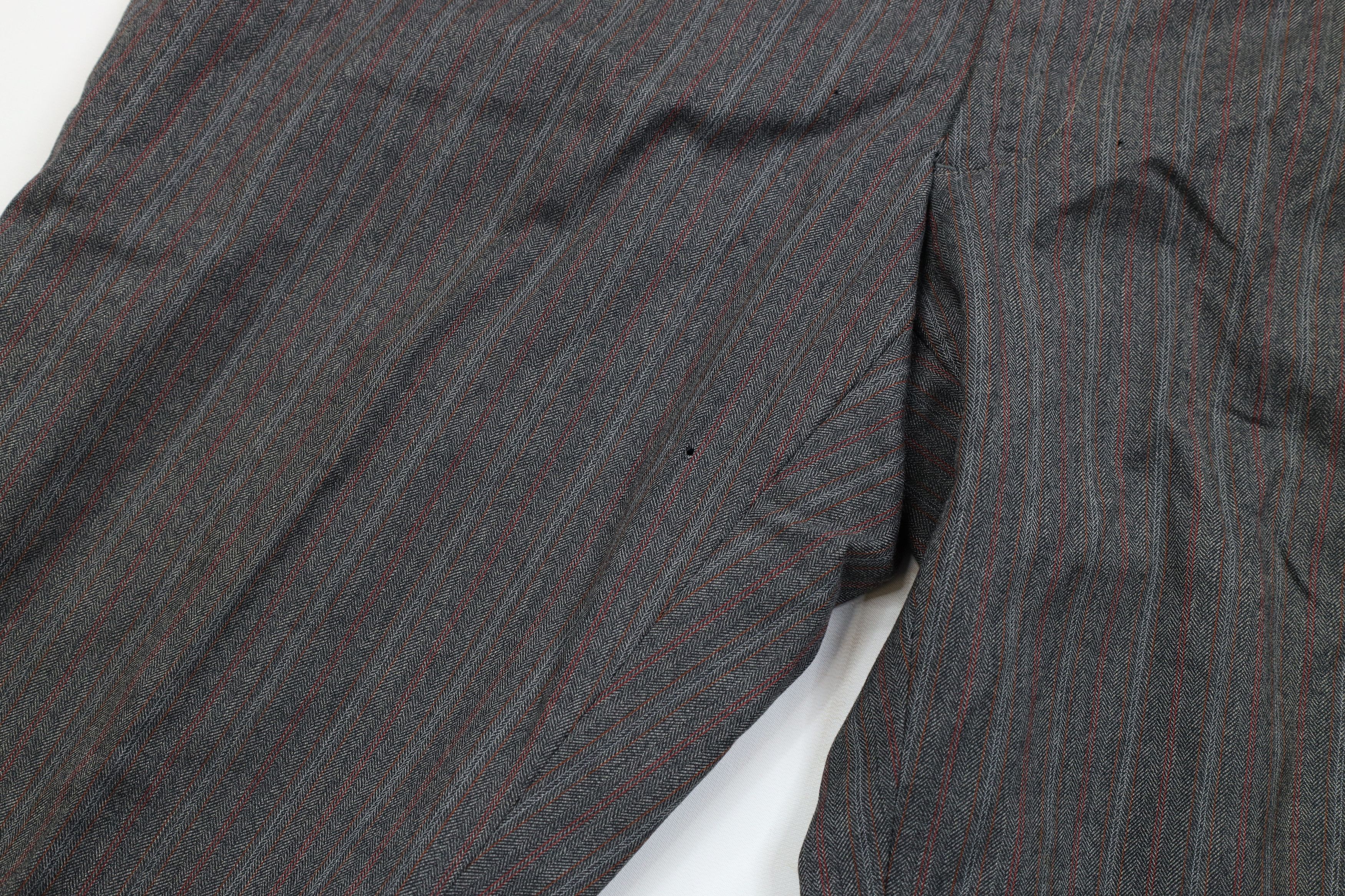 Vintage Vintage 60s Streetwear Wool Striped Wide Leg Chino Pants USA Size US 42 / EU 58 - 5 Thumbnail