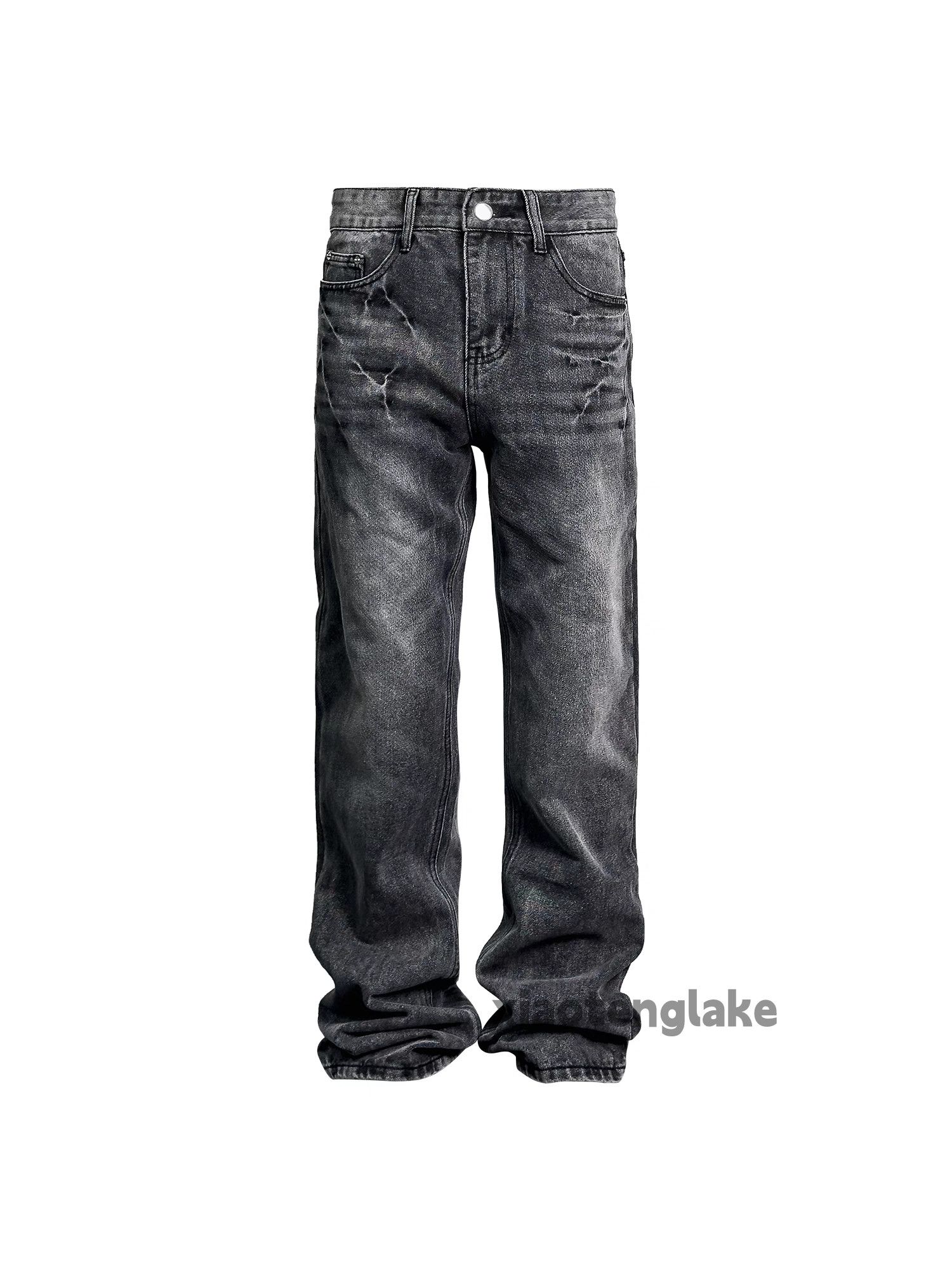 Jean Unisex washed faded cleanfit yuppie punk grunge jeans Size US 34 / EU 50 - 5 Thumbnail