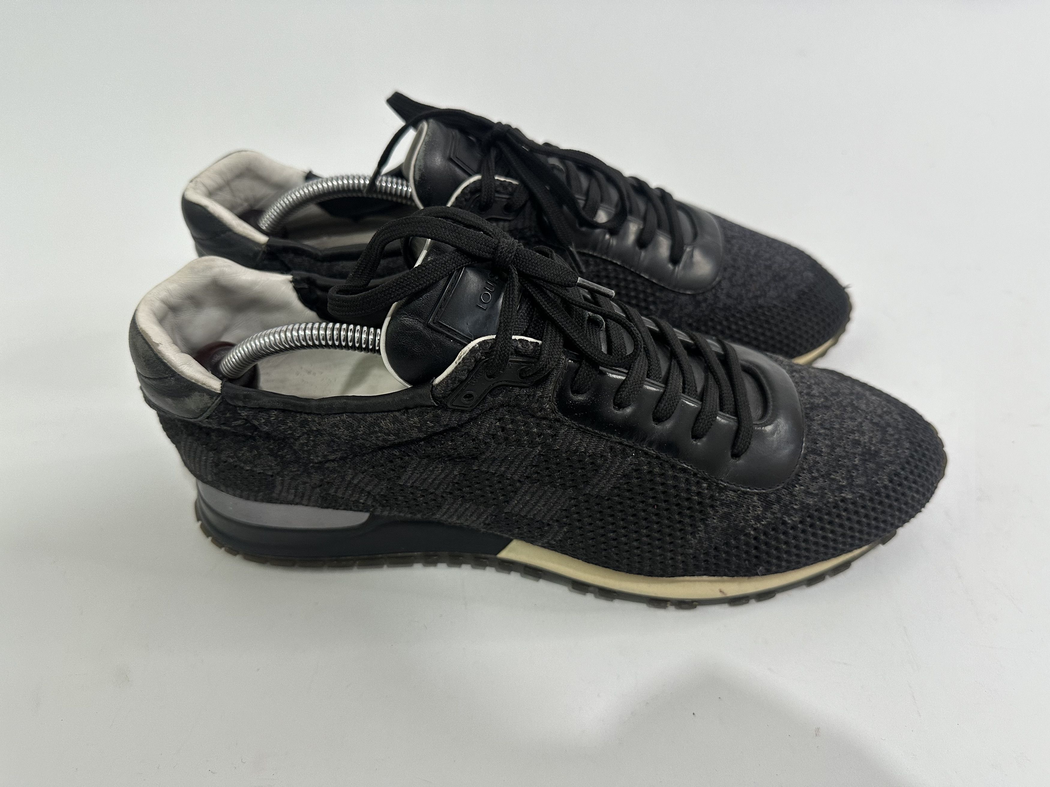 Louis Vuitton Louis Vuitton Damier Textile & Leather Run Away Sneakers Size US 8 / EU 41 - 1 Thumbnail