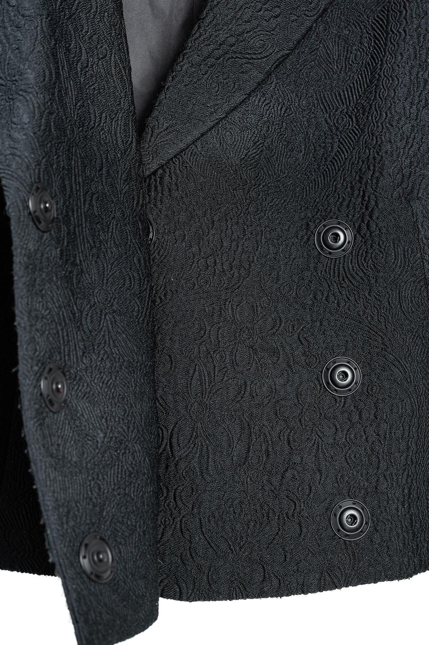 Burberry Prorsum Burberry Prorsum PF/14 Black Paisley-Floral Cloque Jacket Size S / US 4 / IT 40 - 9 Thumbnail