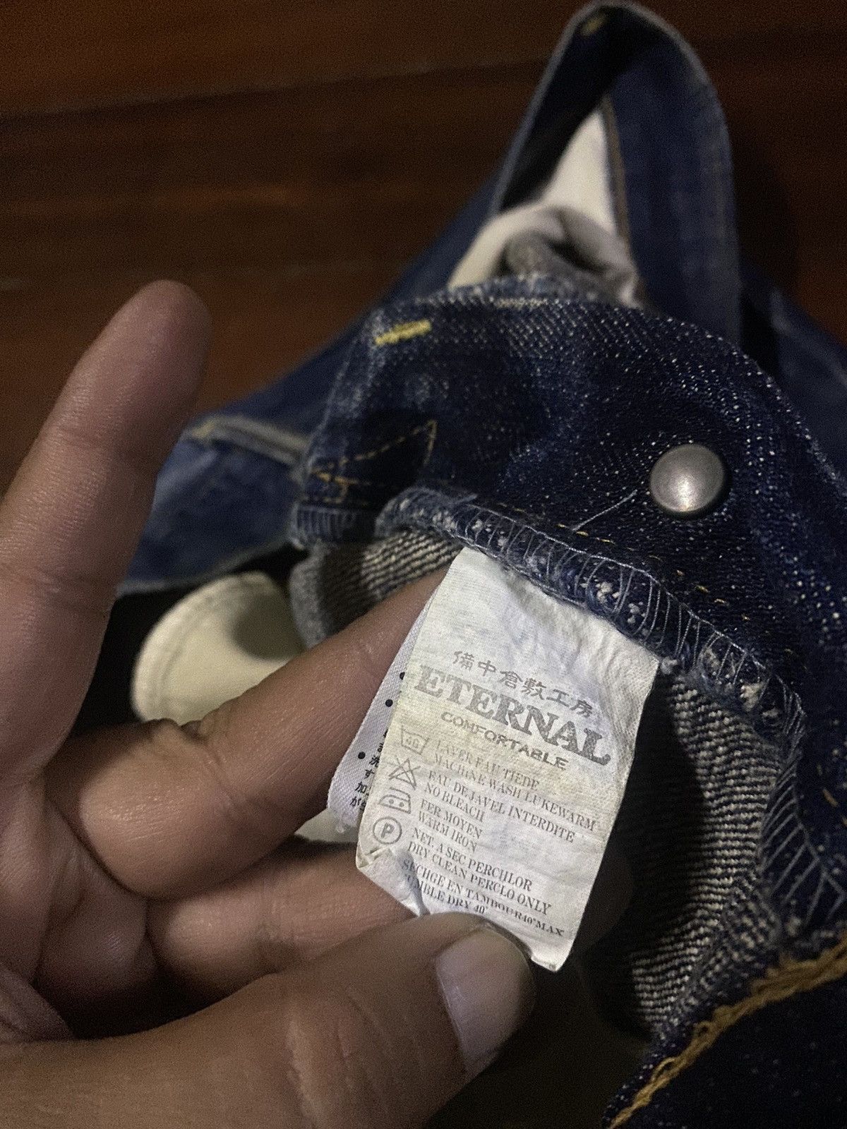 Eternal × Japanese Brand × Warehouse Rare Eternal Japan Distressed Denim mud wash clawmark Jeans Size US 35 - 23 Thumbnail