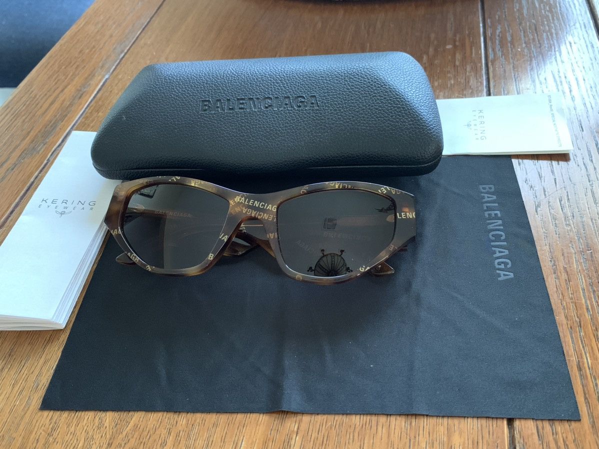 Balenciaga × Designer *RARE* New Balenciaga All Over Print AOP Tortoise Sunglasses Size ONE SIZE - 3 Thumbnail