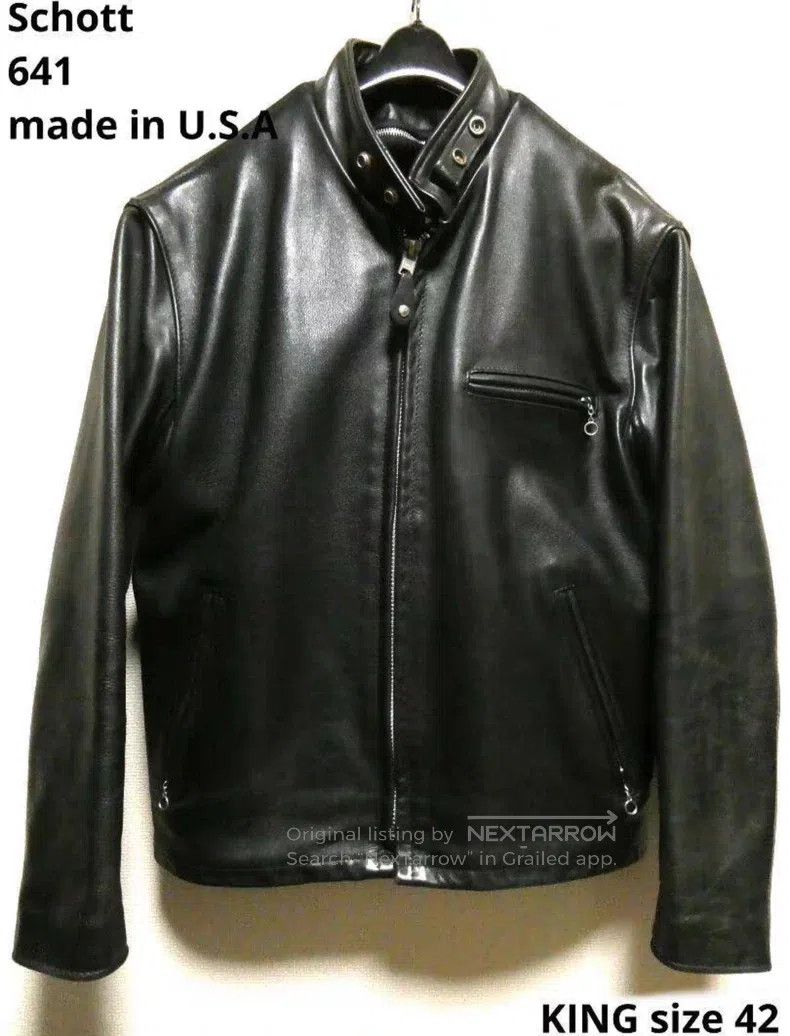 Other Straight stand-up collar leather jacket, thick cowhide Size US XS / EU 42 / 0 - 1 Thumbnail