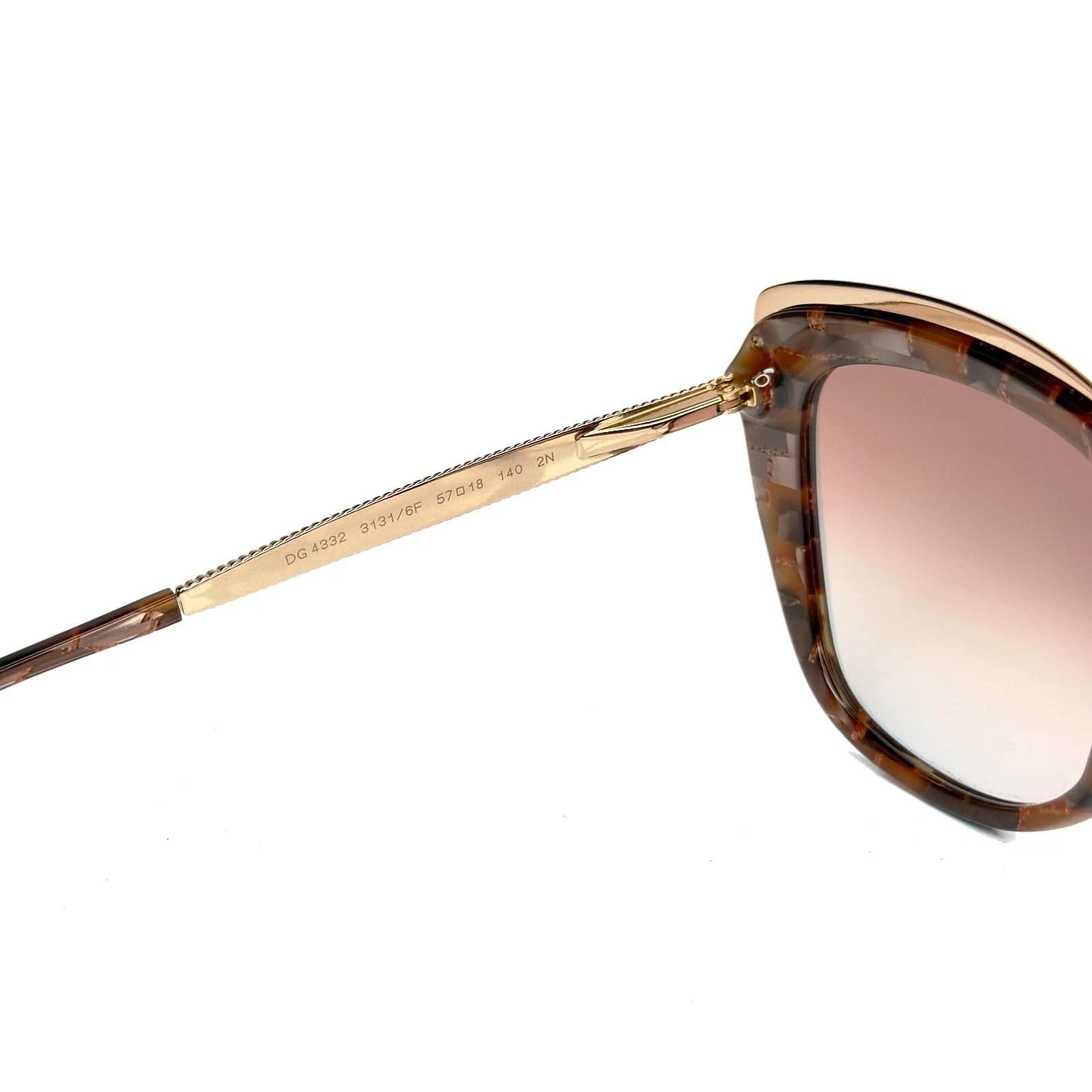 Dolce & Gabbana DOLCE & GABBANA DG4332 GROS GRAIN 4332 Rose Sunglasses Size ONE SIZE - 4 Thumbnail