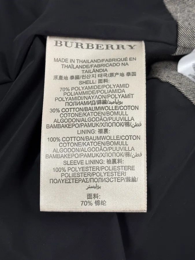 Burberry 2000s Burberry Black Asymmetrical Nylon Biker Jacket Size US M / EU 48-50 / 2 - 12 Thumbnail