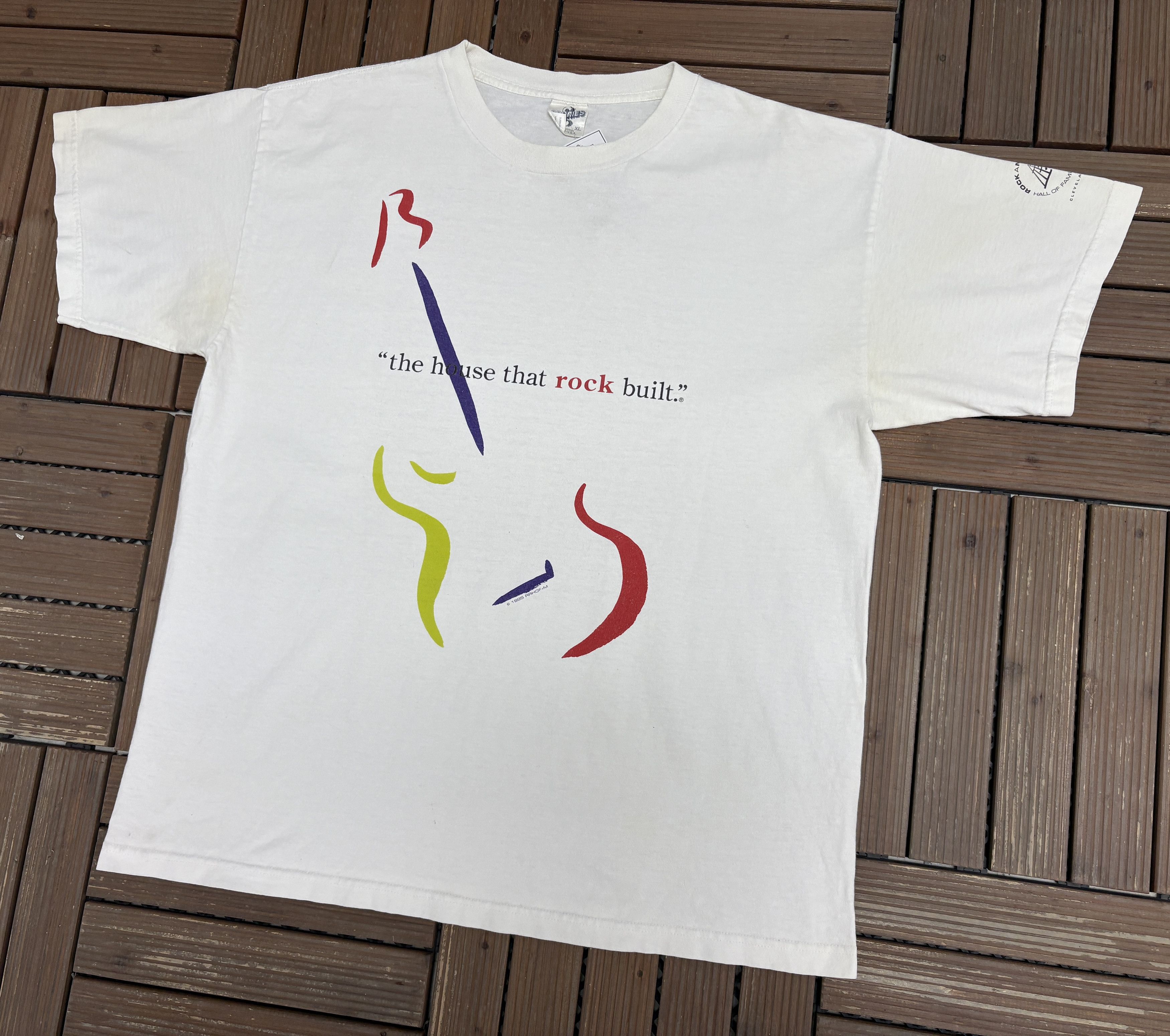 Vintage Rock And Roll Hall Of Fame Museum Vintage T-Shirt Tee Size US XL / EU 56 / 4 - 4 Thumbnail
