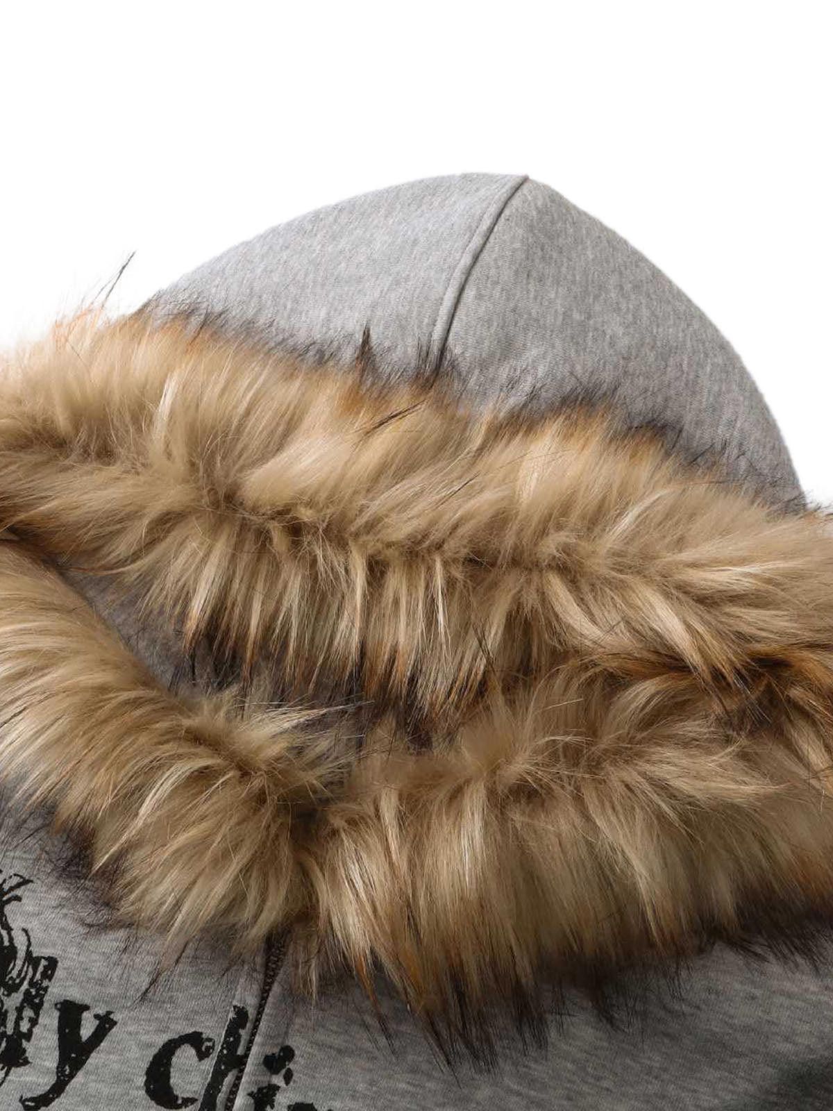 Japanese Brand Wasteland Style Cardigan Zip UP Fur Hooded Jacket Size M / US 6-8 / IT 42-44 - 7 Thumbnail