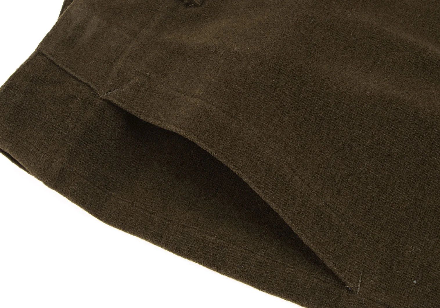 Issey Miyake Stretch Cotton Tapered Pants in Khaki Size US 32 / EU 48 - 6 Thumbnail