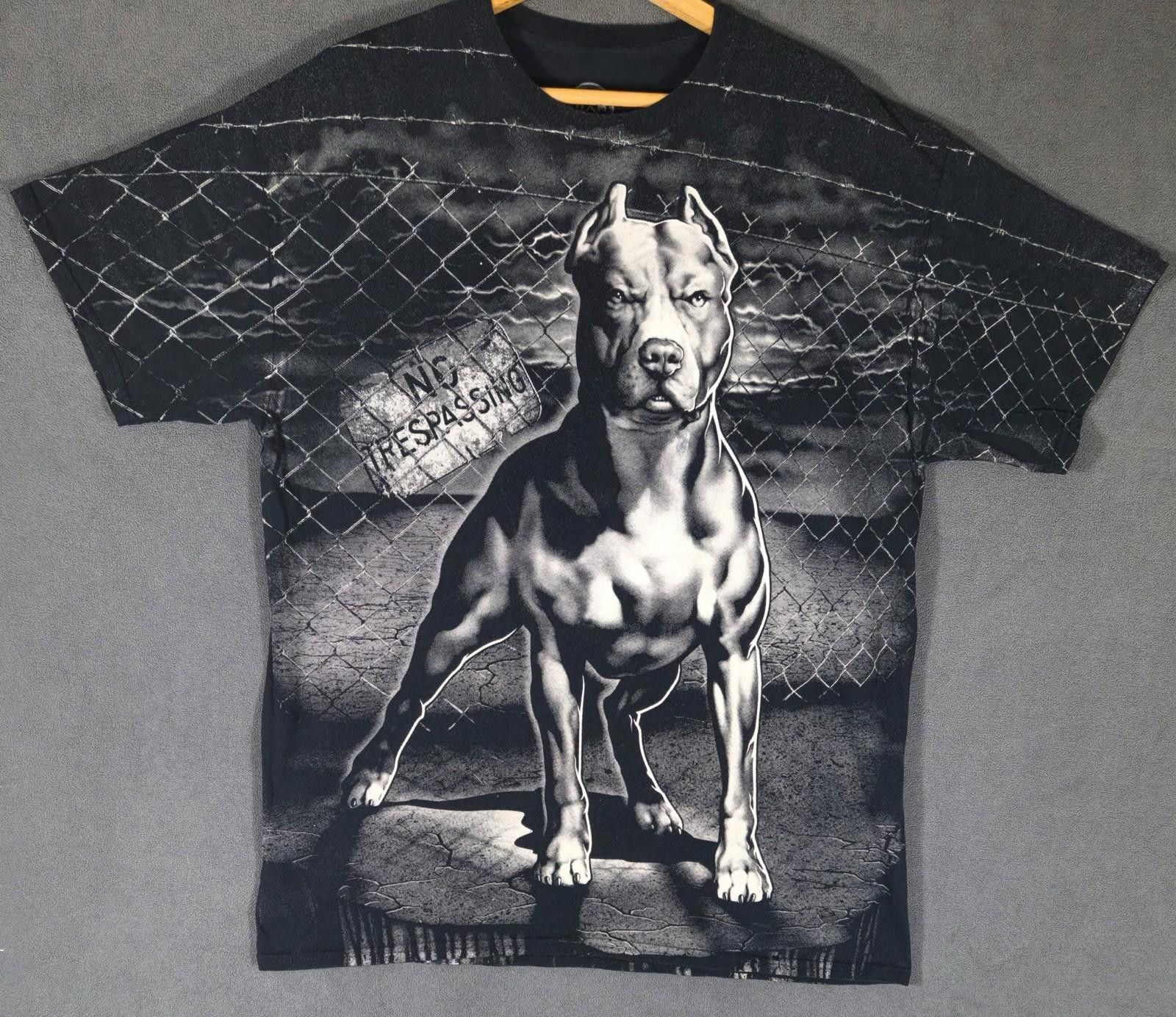 Damir Doma DOM Pitbull Graphic Chain Link Fence No Trespassing Tee #2 Size US XL / EU 56 / 4 - 1 Thumbnail