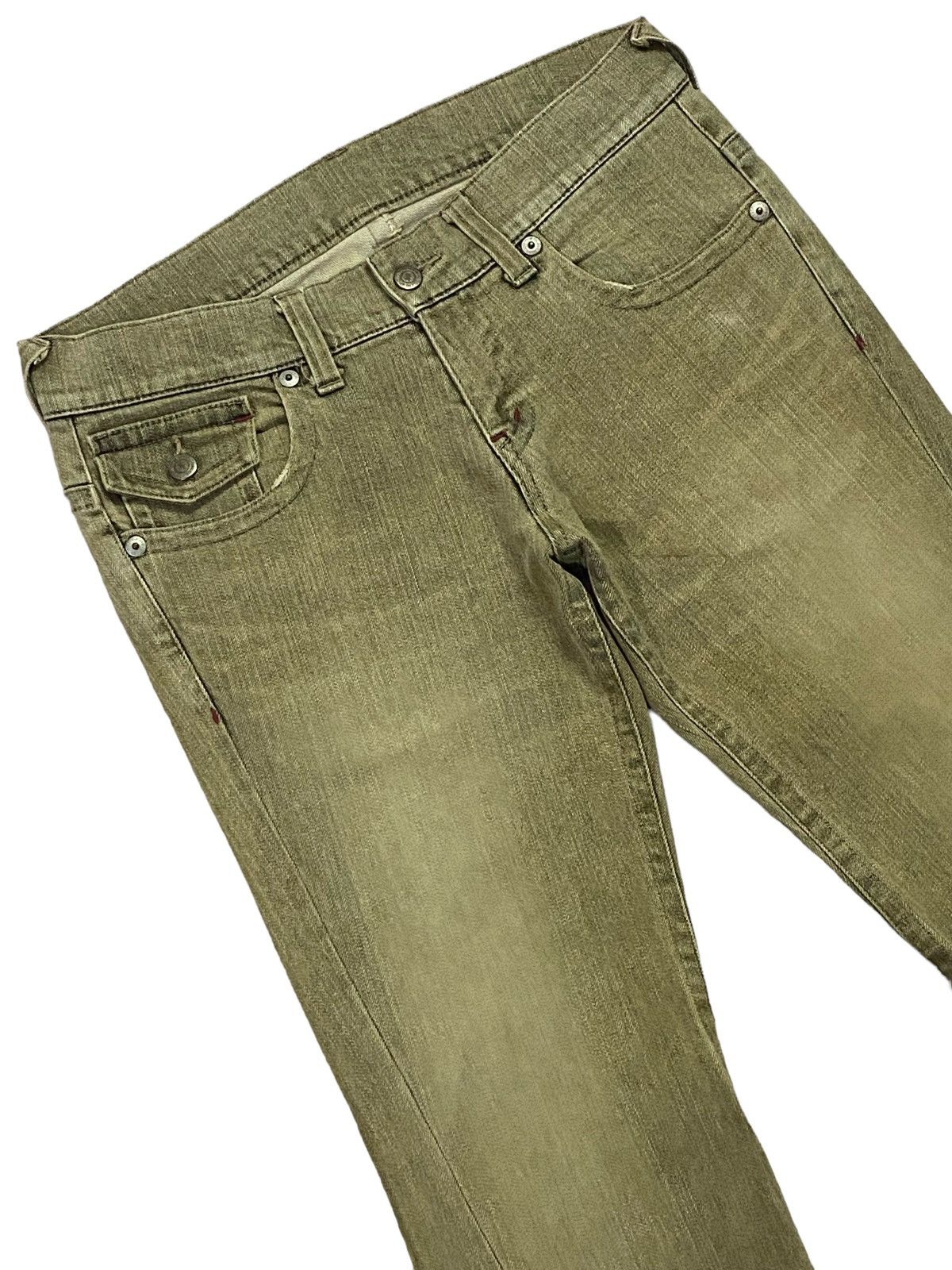 Tornado Mart Tornado Mart Washed Low Rise Flare Denim Jeans Size US 32 / EU 48 - 16 Thumbnail