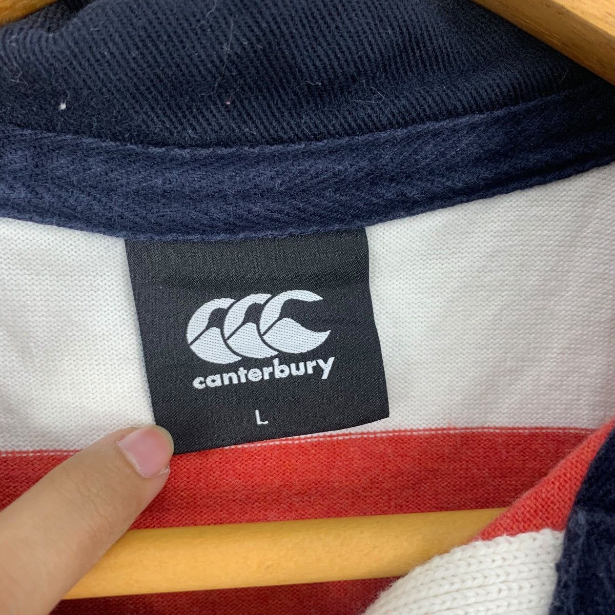 Canterbury of New Zealand Vintage CANTERBURY NEW ZEALAND Rugby Polo Tee Shirt Top Size US L / EU 52-54 / 3 - 6 Thumbnail