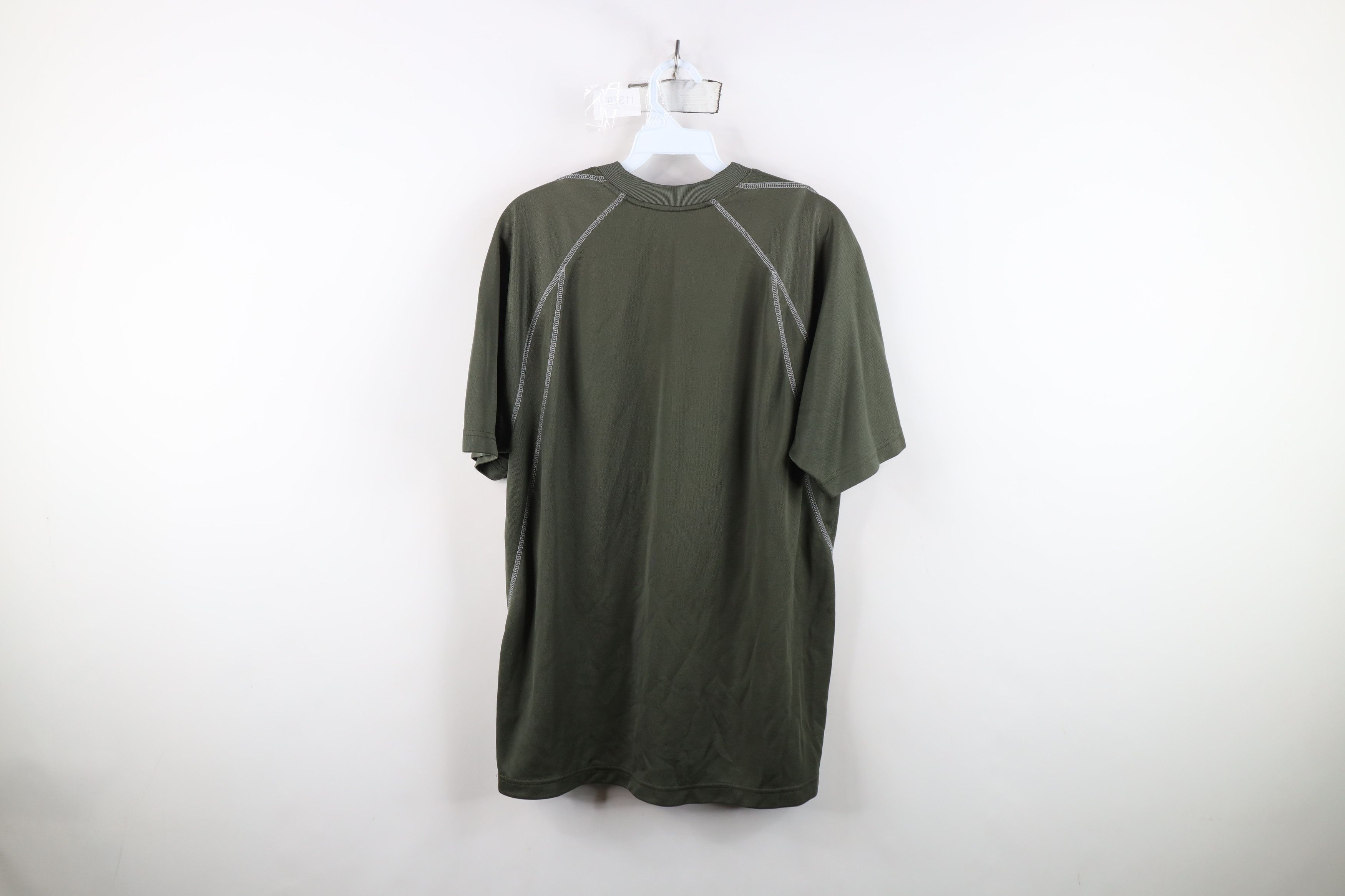Nike Vintage Y2K Nike Scott Mini Swoosh Knit V-Neck T-Shirt Green Size US M / EU 48-50 / 2 - 11 Thumbnail