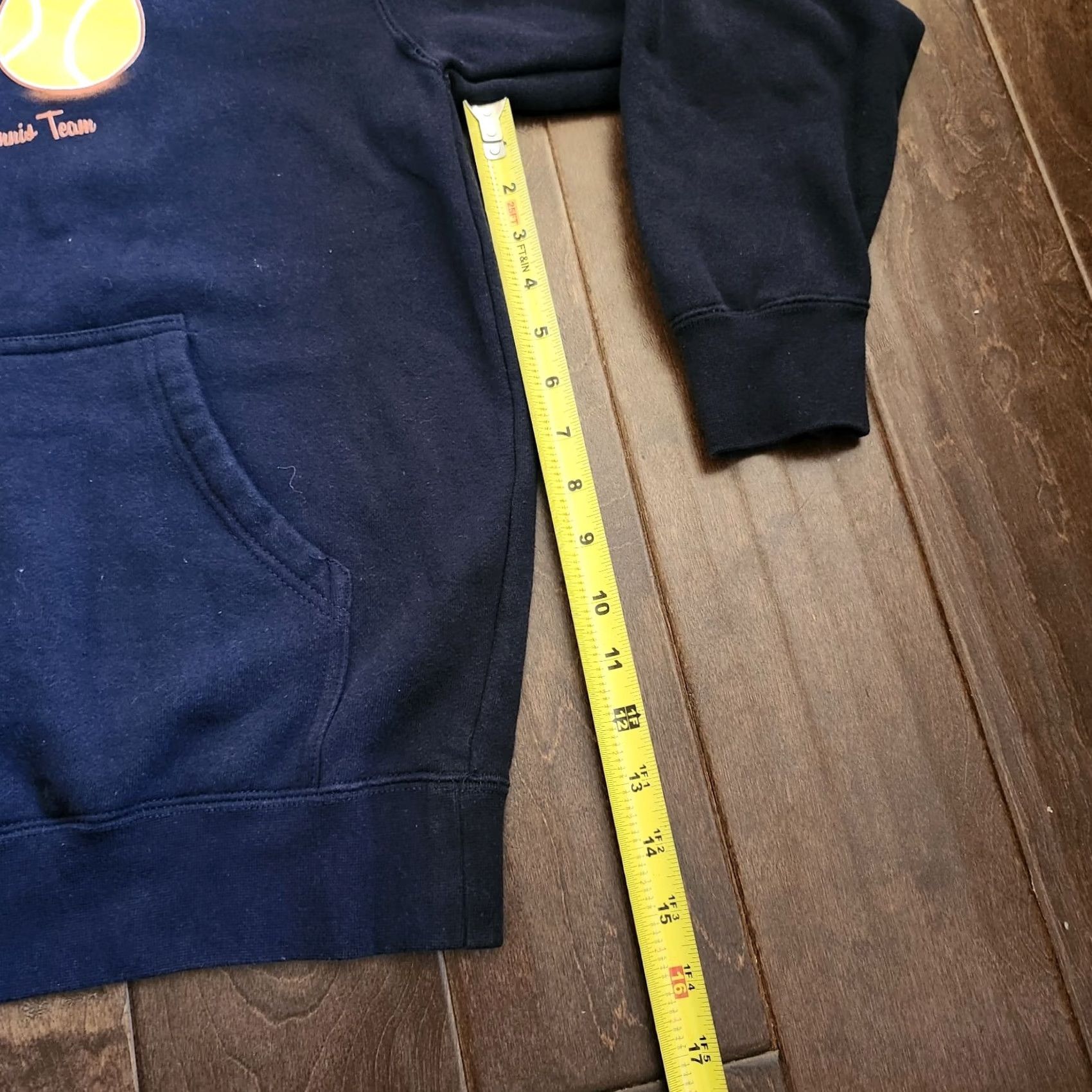 Vintage Chatsworth High School Tennis Team "Tennis Chick Jessica" Women's Junior Hoodie Sleeves Long Pullover S Blue Activewear College Teens Size S / US 4 / IT 40 - 6 Thumbnail