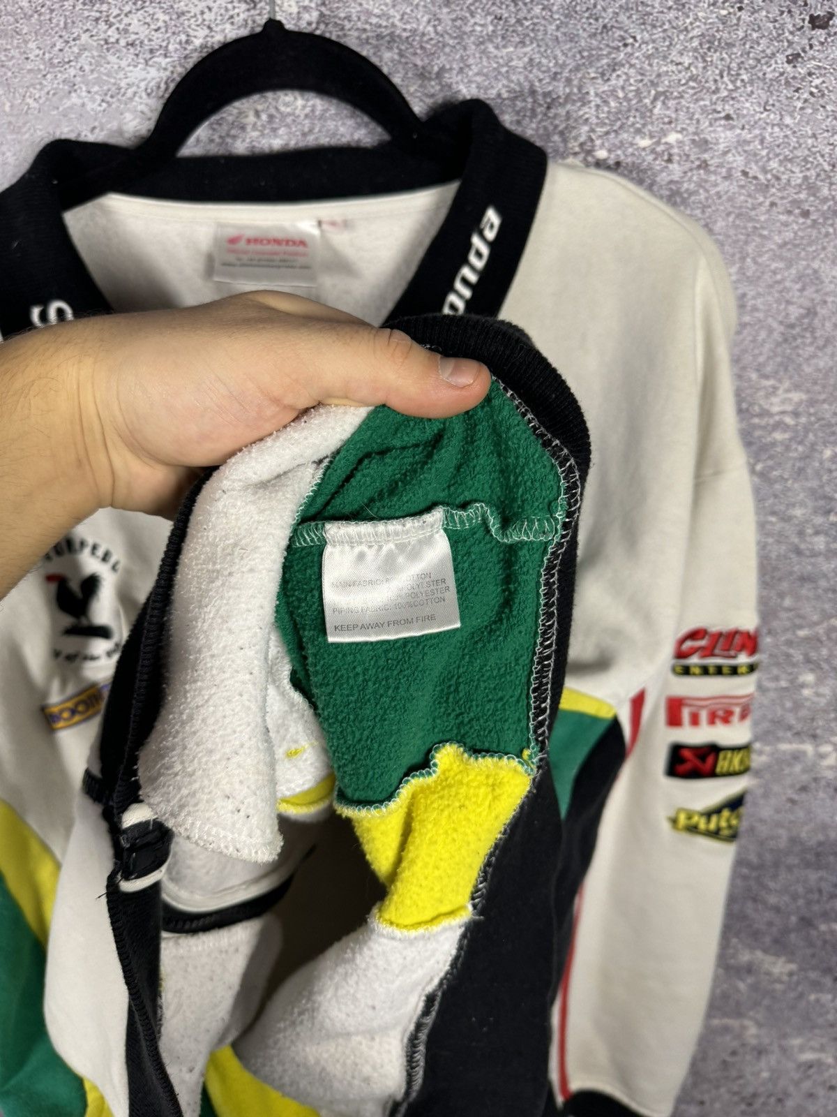 Honda × Vintage SWAN HONDA MOTOR SUPERBIKE RACING JACKET LONG SLEEVE FULL ZP Size US XL / EU 56 / 4 - 18 Thumbnail
