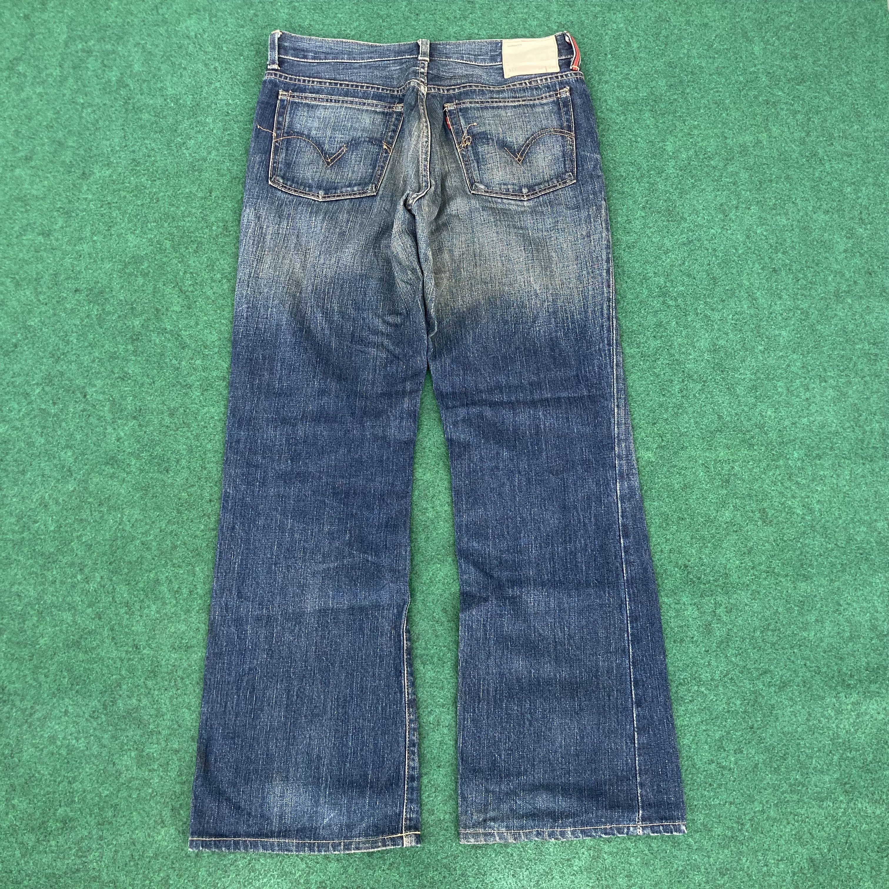Levi's × Vintage 32x30.5 Vtg Levis 517 Denim Bootcut Faded Punk Grunge Jeans Size US 32 / EU 48 - 13 Thumbnail